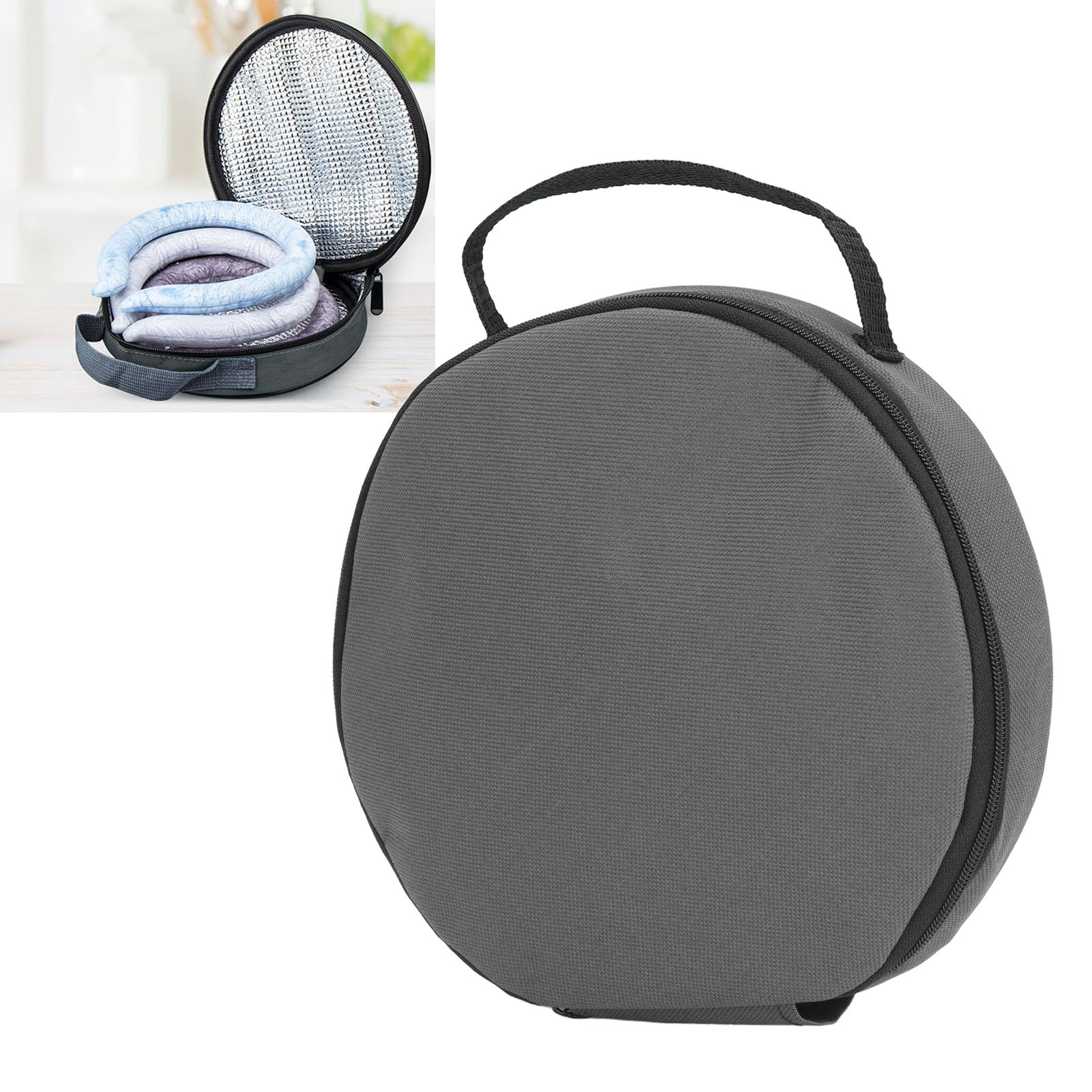 Neck Cooler Tube Insulated Bag 2-4 Hours Keep Cold Reusable Zipper Closure - Picture 17 of 21