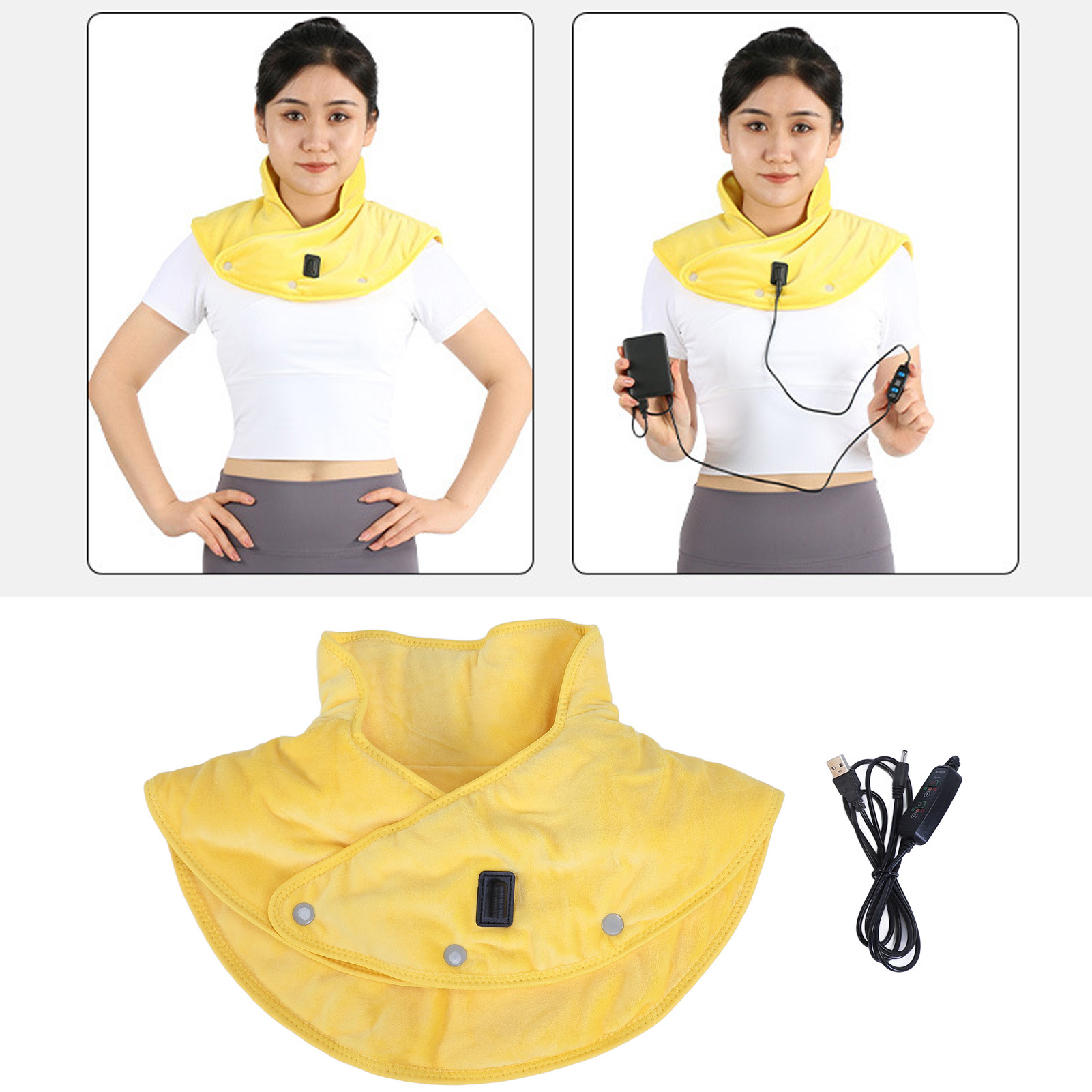 Neck Shoulder Heating Pad Relief Temperature Control Electric Neck Shoulder Pad - Picture 20 of 21
