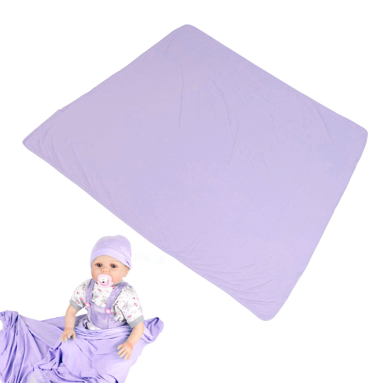 Infant Swaddle Blanket and Hat Baby Receiving Blanket Newborn Wrap Nursing Cover - Picture 16 of 18