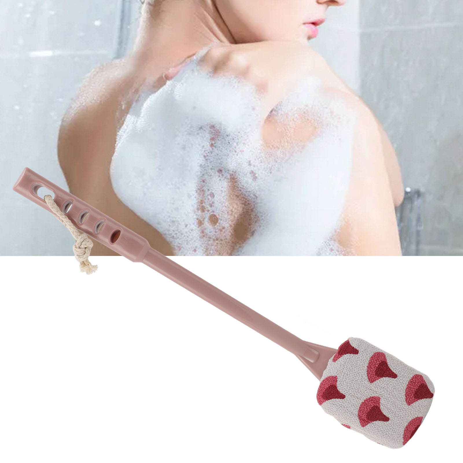 Long Handle Shower Brush Ergonomic Exfoliating Back Scrubber Bath Body Brush - Picture 26 of 29