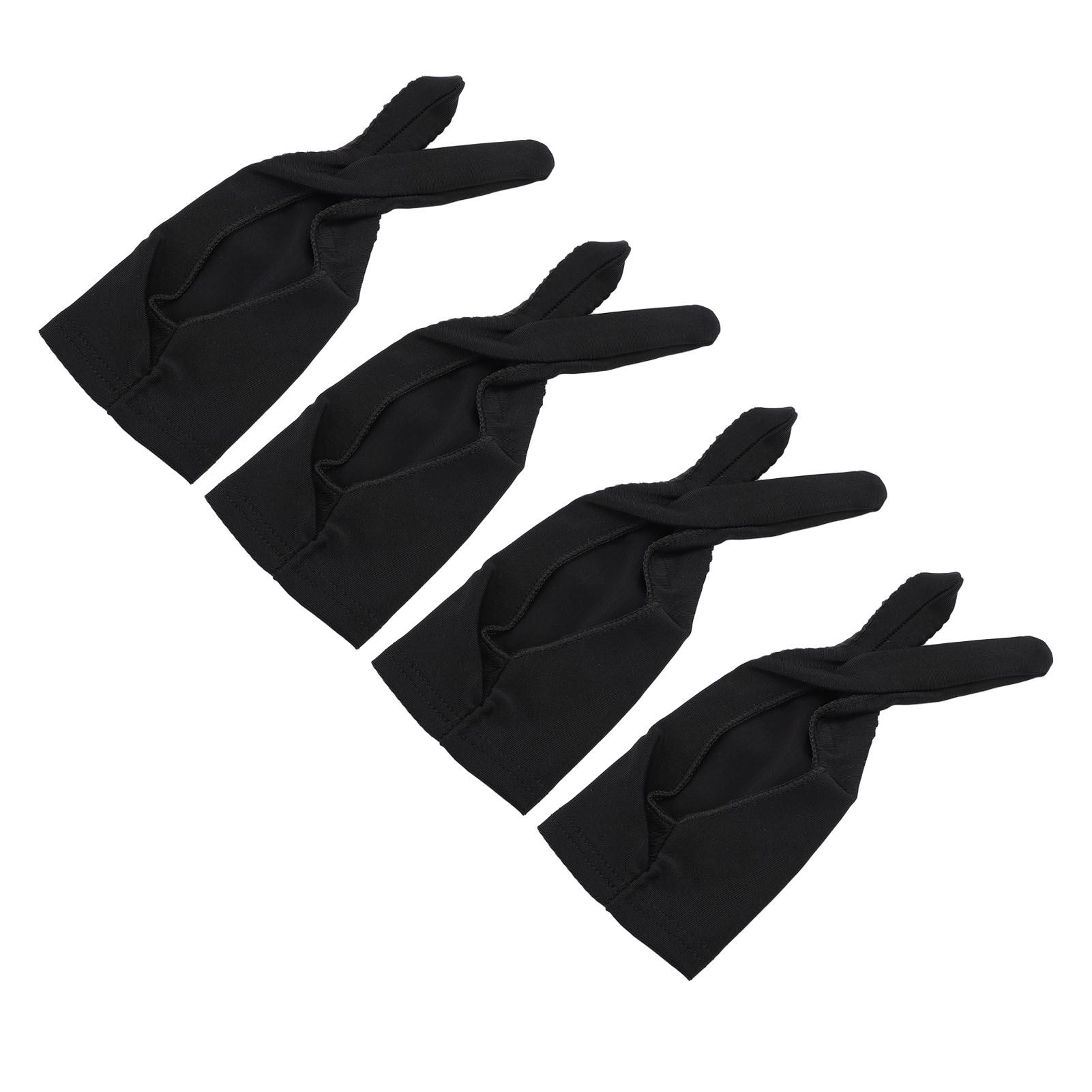 4 Pack Artist Drawing Glove Right Left Hand 3 Layer Two Finger Smooth Elasticity - 第 17/21 張圖片