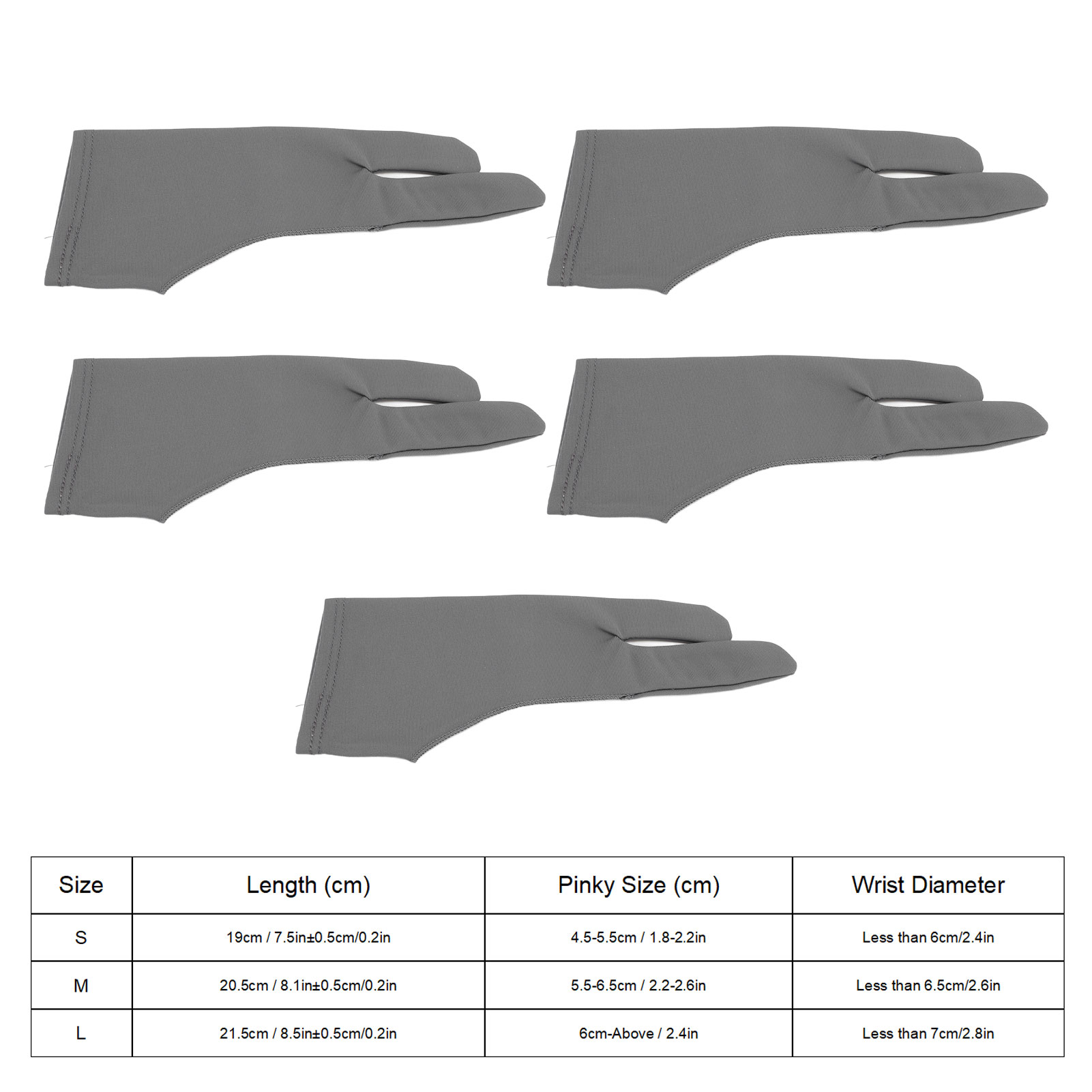 5pcs Dessin Gants Gauche Main Droite Artiste Gants Porter Résistant à La Sue OBF - Zdjęcie 13 z 21