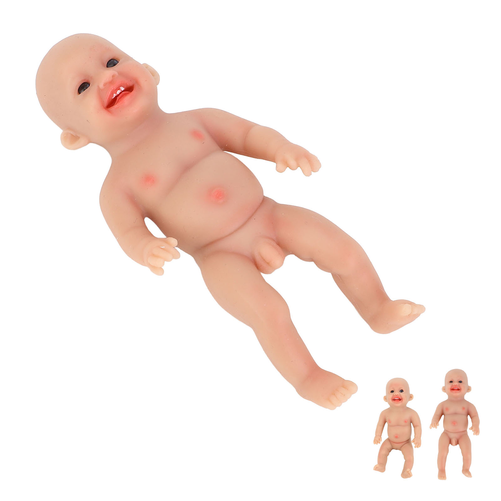 Lifelike Reborn Baby Doll 6 Inch Cute Sweet Smile Face Soft Silicone - Picture 24 of 29