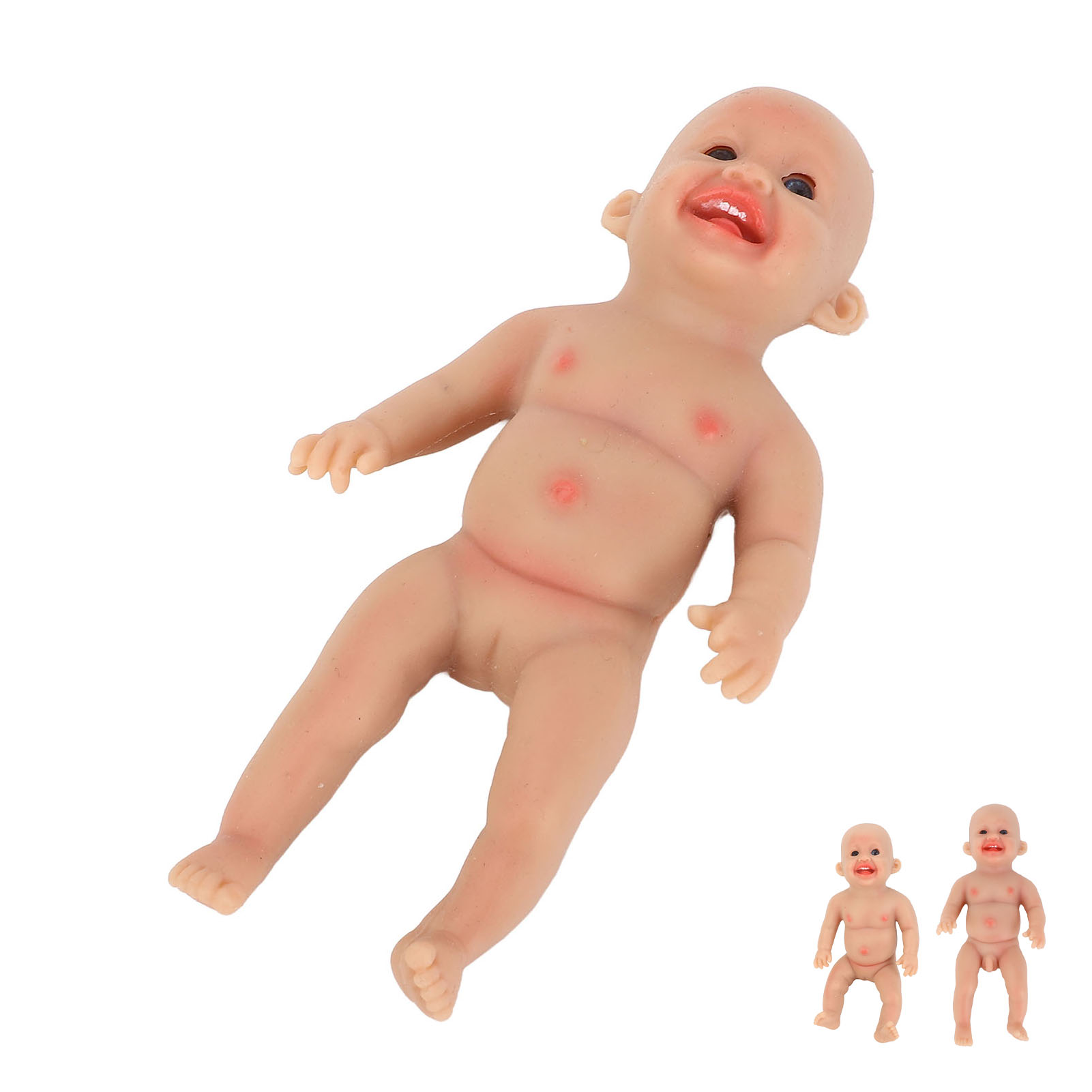 Lifelike Reborn Baby Doll 6 Inch Cute Sweet Smile Face Soft Silicone - Picture 28 of 29