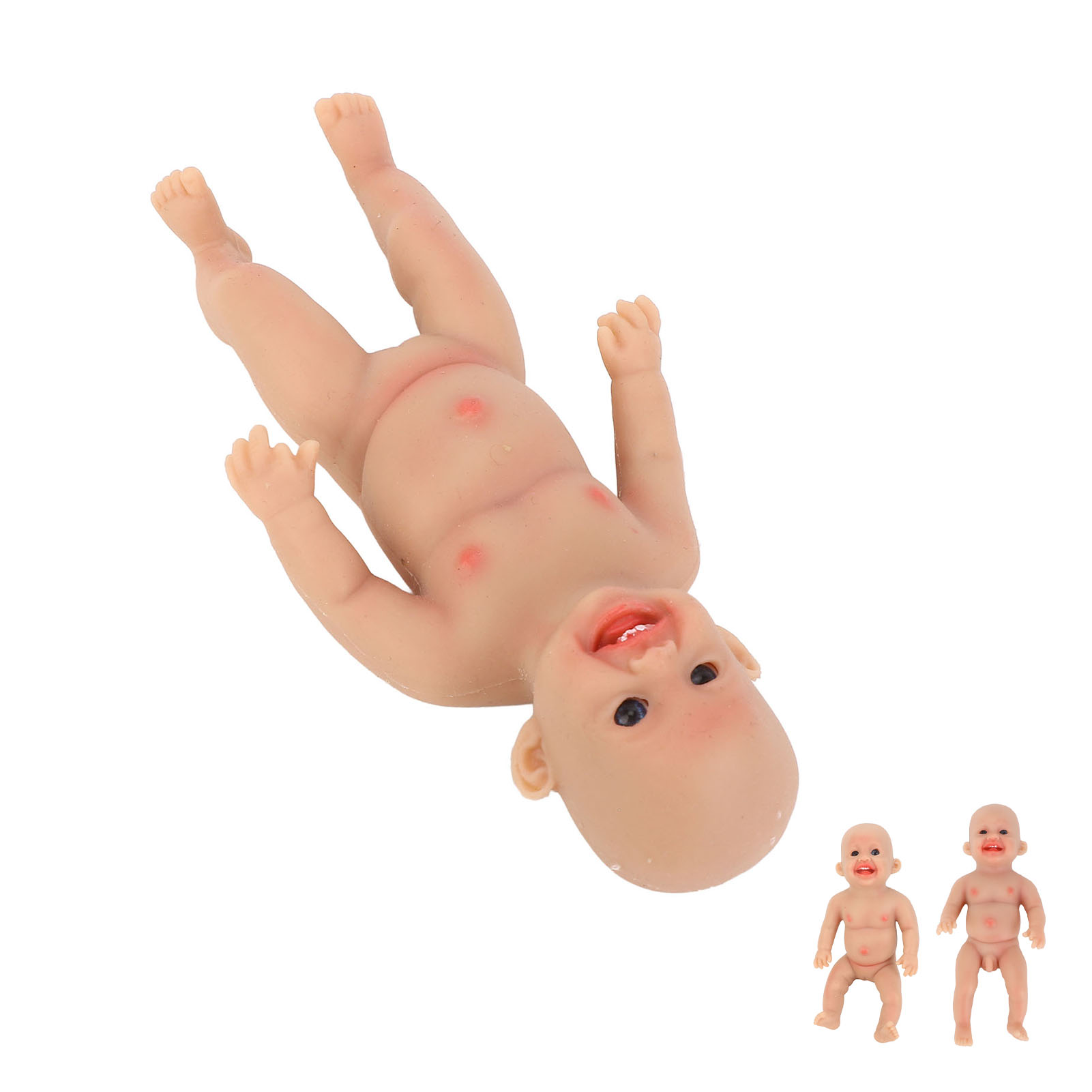 Lifelike Reborn Baby Doll 6 Inch Cute Sweet Smile Face Soft Silicone - Picture 26 of 29
