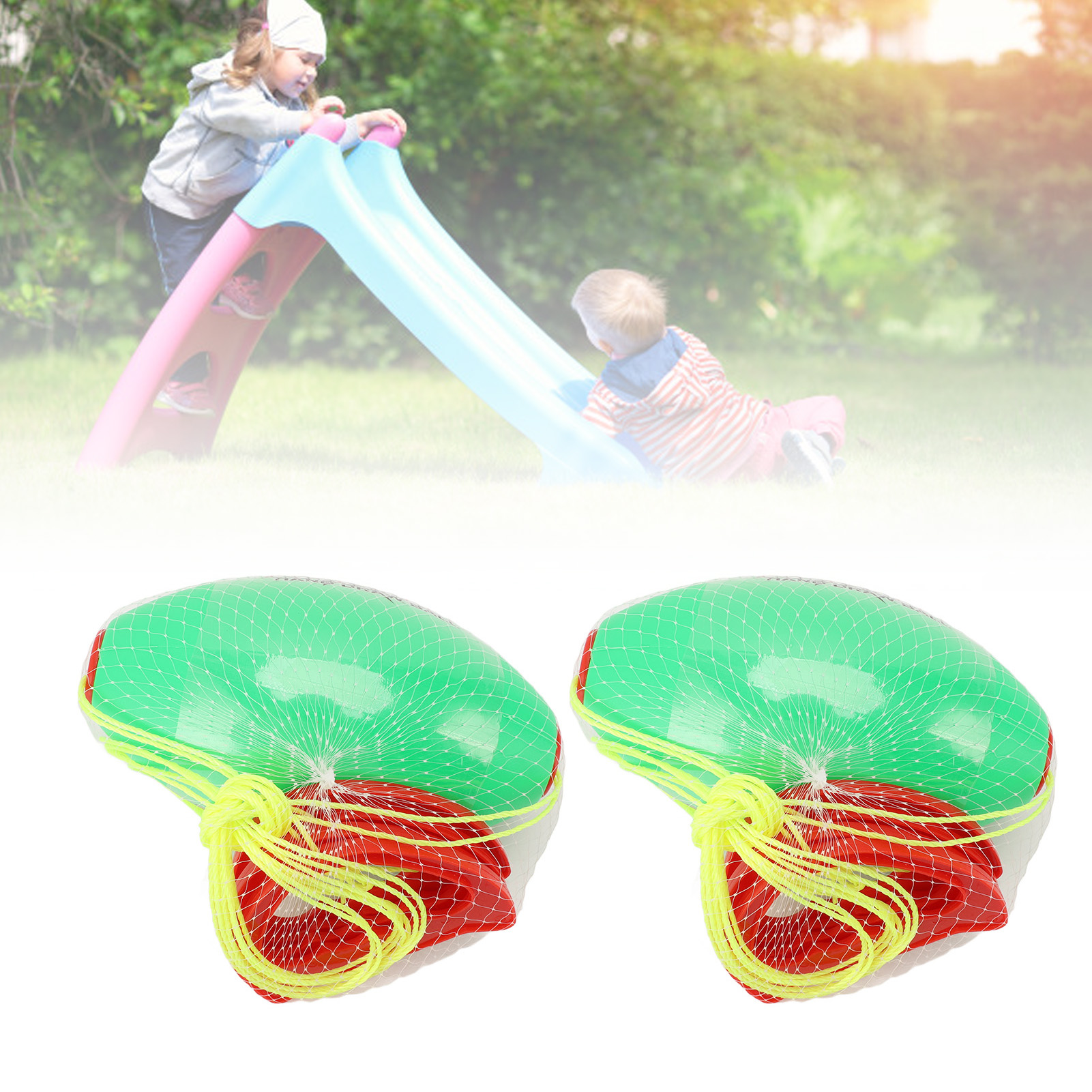 2x Pull Ball Toy Parent Child Interaction 2 Person Cooperative Sliding Ball NEW