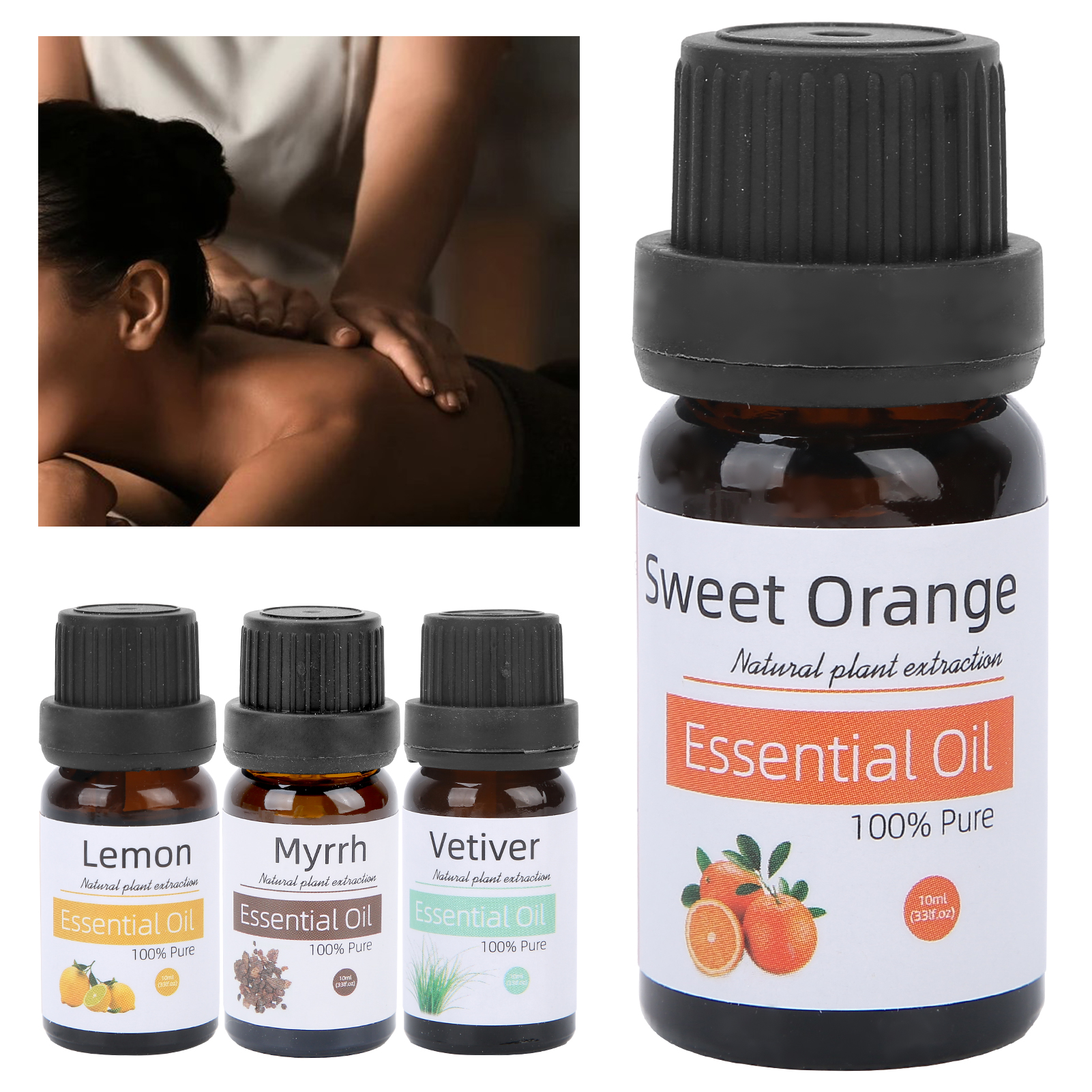 10ml Moisturizing Oil Control Essential Oil SPA Massage Aromatherapy Essenti SPG - Picture 19 of 24
