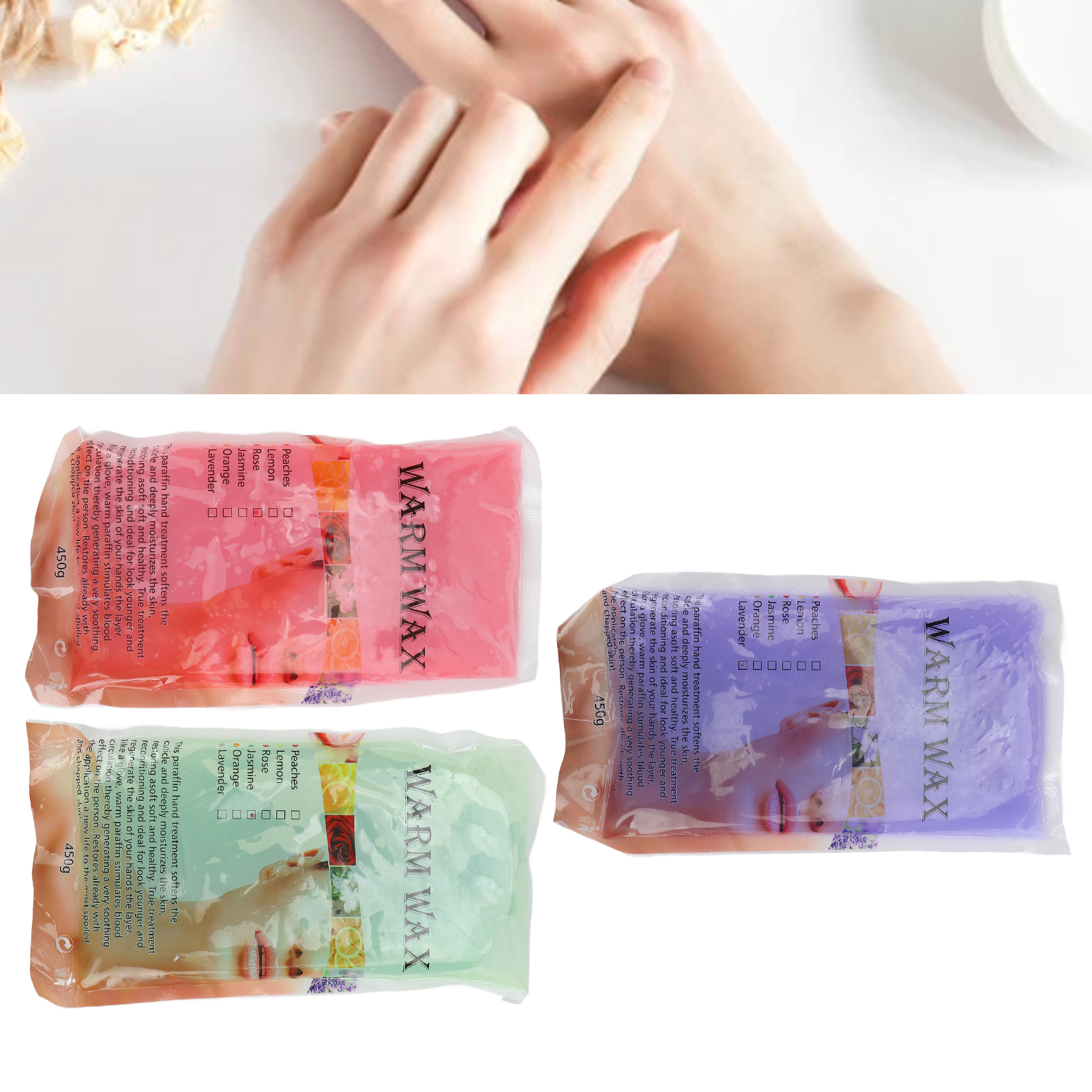 Paraffin Wax 450g Deeply Moisturising Paraffin Wax Beads Blocks For Hands Fe CUT - Picture 24 of 31