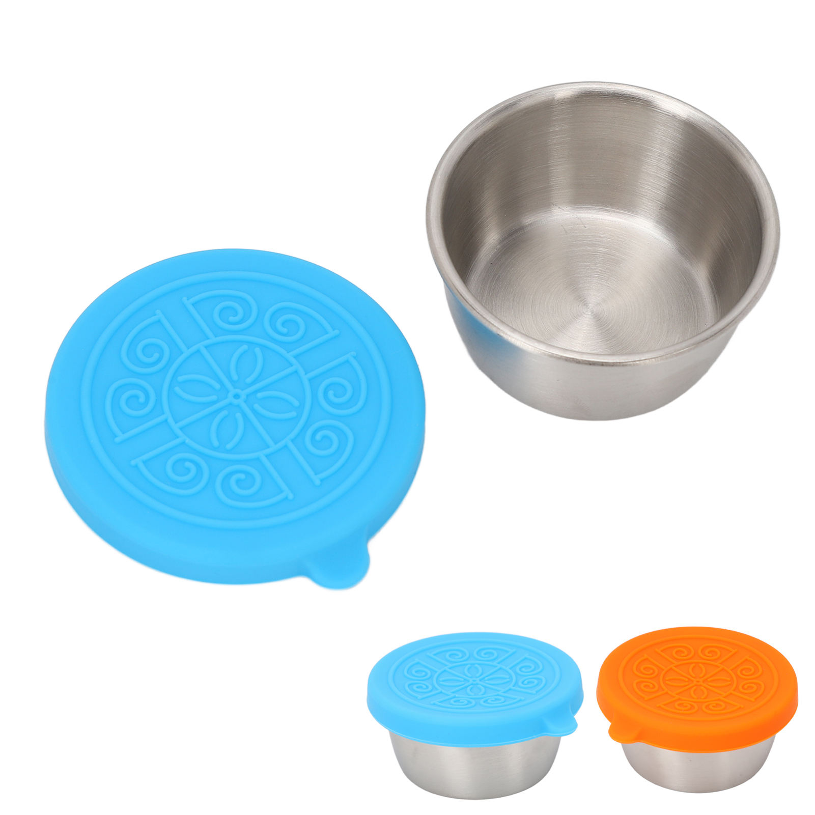 50ml Stainless Steel Condiment Containers Separate Leak Proof Portable Small HPT - Picture 13 of 18