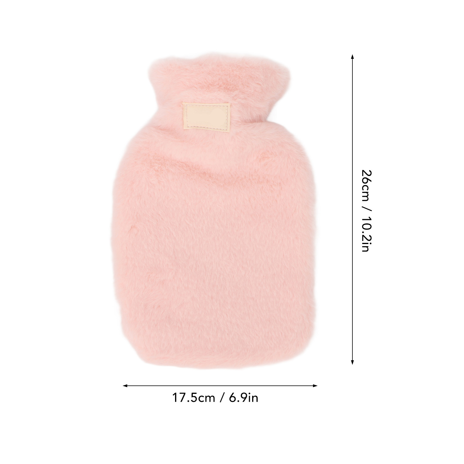 ˘ PVC Hot Water Bag With Soft Plush Cover Leakproof Winter Warm Bed Warmer Water