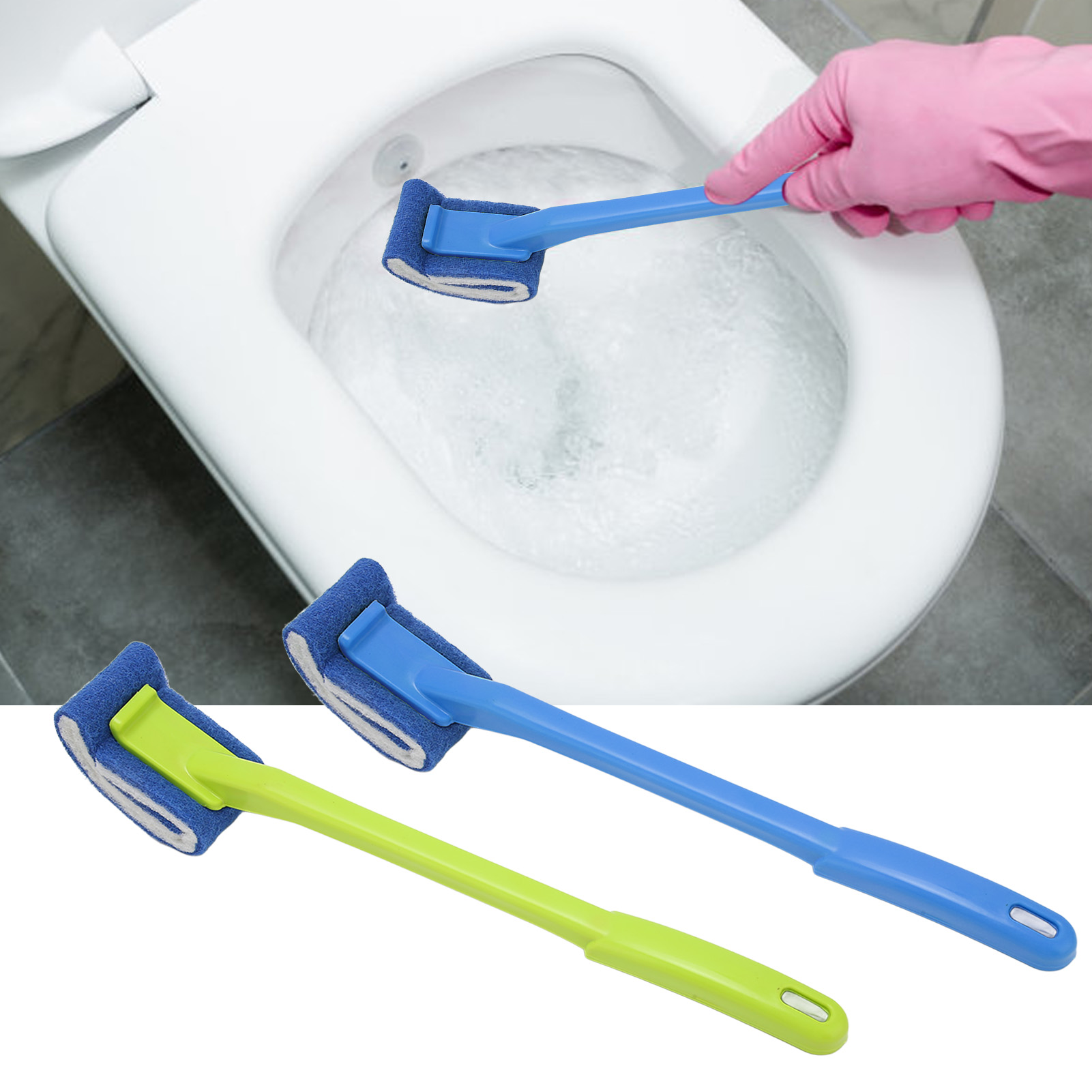 WC-Bürste Reiniger Free Soft Bristle Curved Design Badezimmer Reinigung Scru SAL - Bild 24 von 29