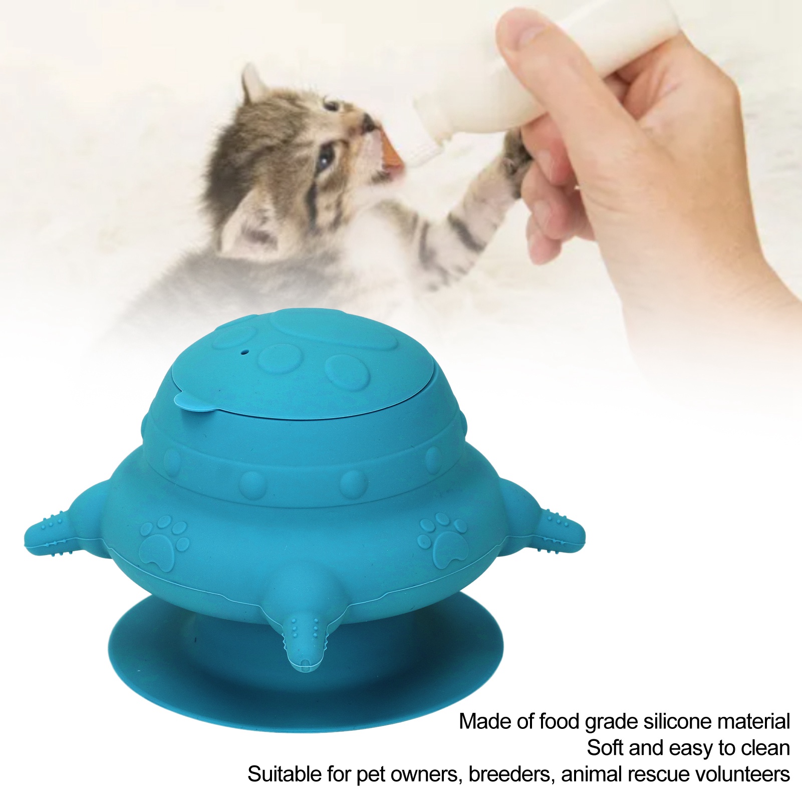 Silicone Puppy Milk Feeder 4 Nipples Small Puppy Nursing Station For Kitten NHE - Picture 25 of 28