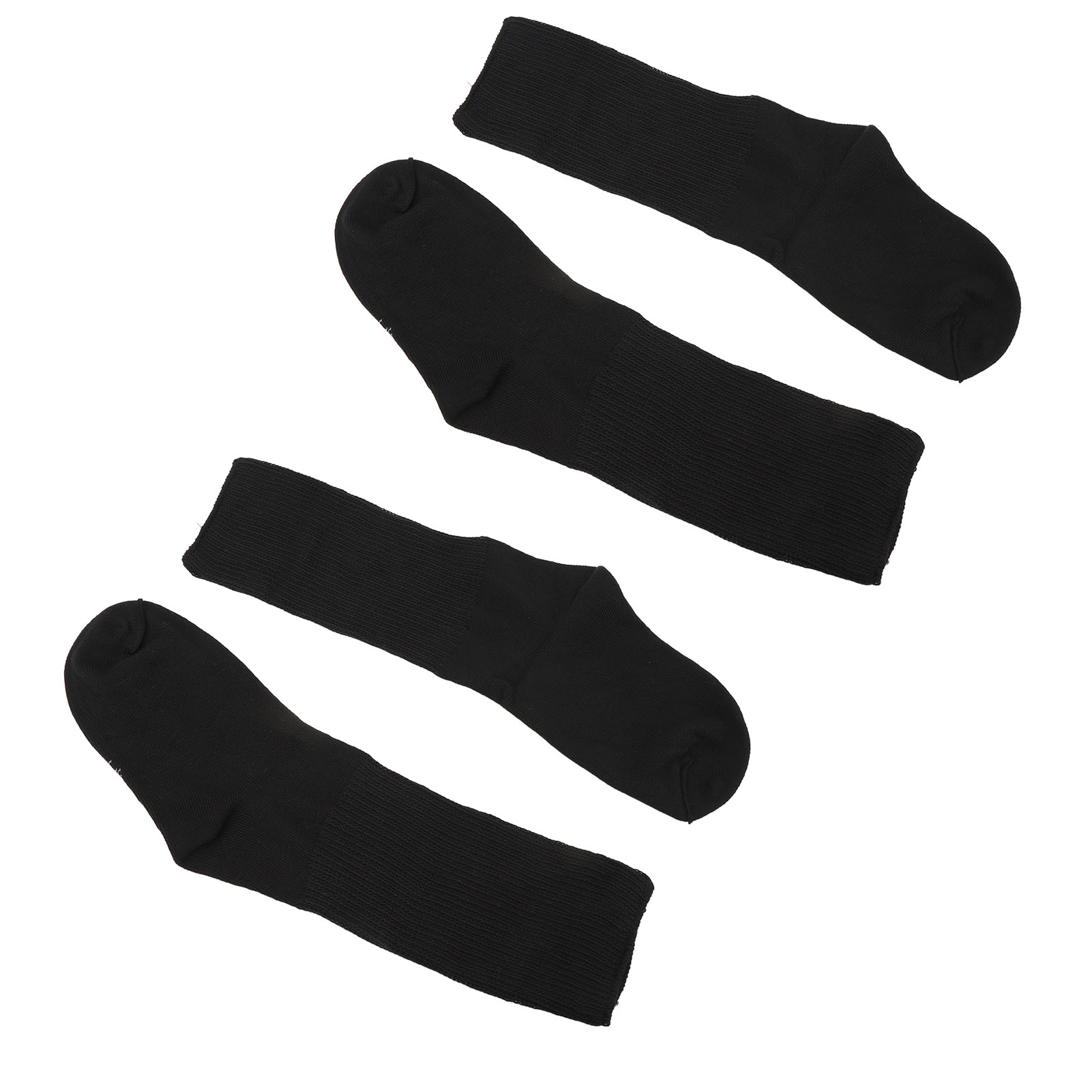 2 Pairs Wide Socks Breathable Stretched Elastic Soft Socks for Elderly Black - Picture 13 of 18
