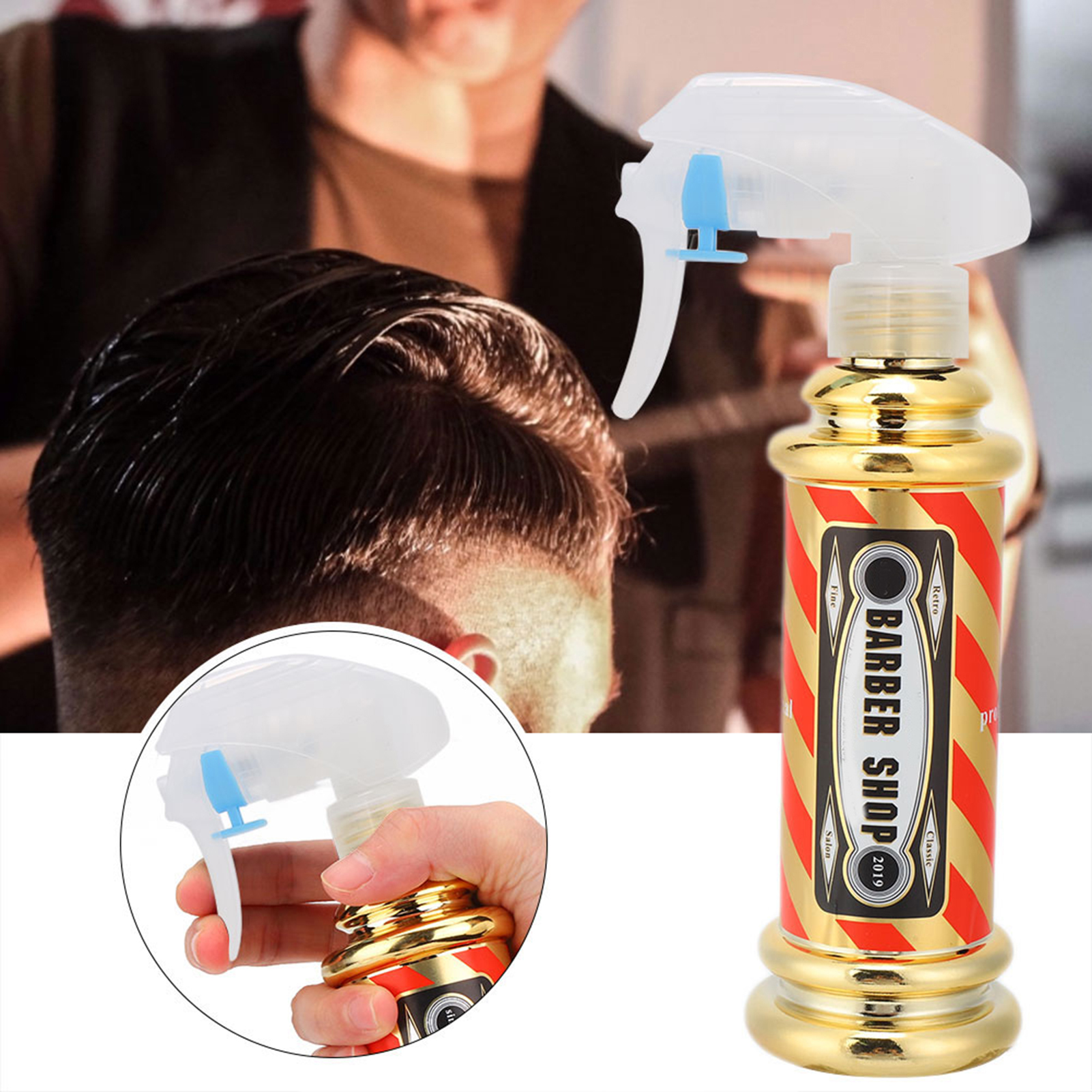 Hairdressing Spray Bottle Salon Barber Shop Hair Styling Water Spray Kettle NHE - Picture 13 of 17