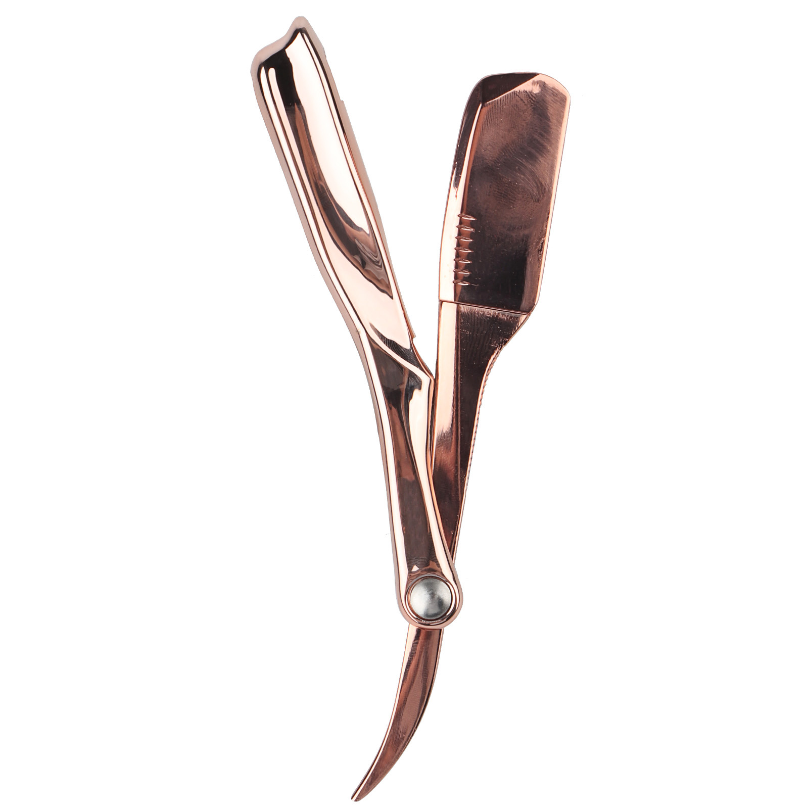 Foldable Straight Edge Razor Barber Men's Shaving Razor Plating Blade Holder - Bild 24 von 24