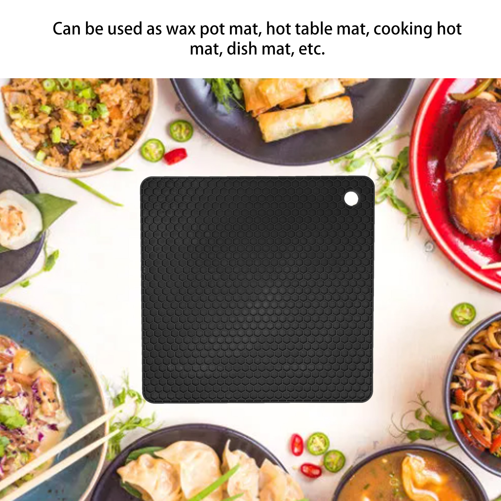 Heat Insulated Pad Square Shape Thickened Silicone Prevent Slip Heat Proof M L2S - Picture 31 of 31