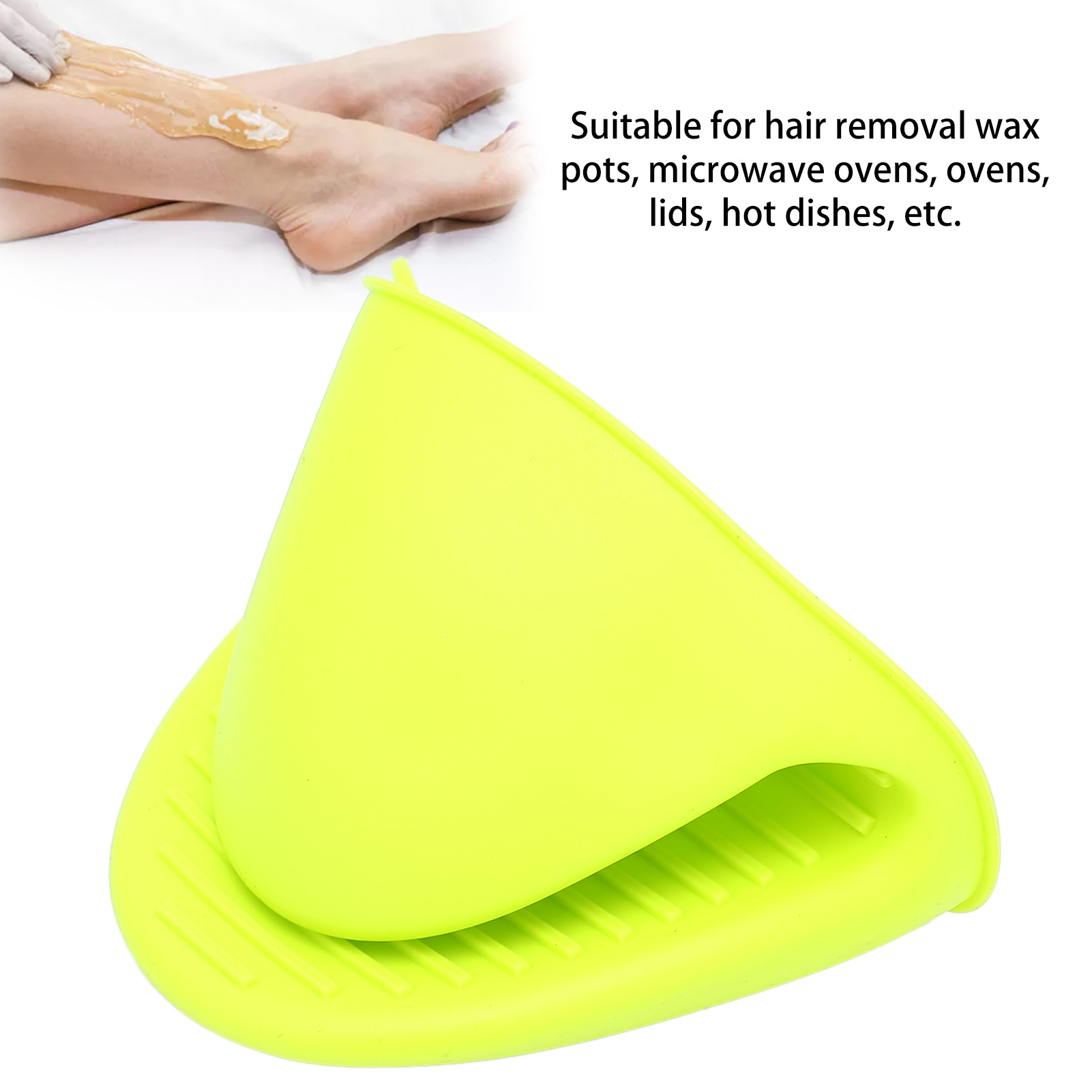 Silicone Cooking Pinch Mitts Heat Resistant Oven Hair Removal Wax Pot Holder HR6