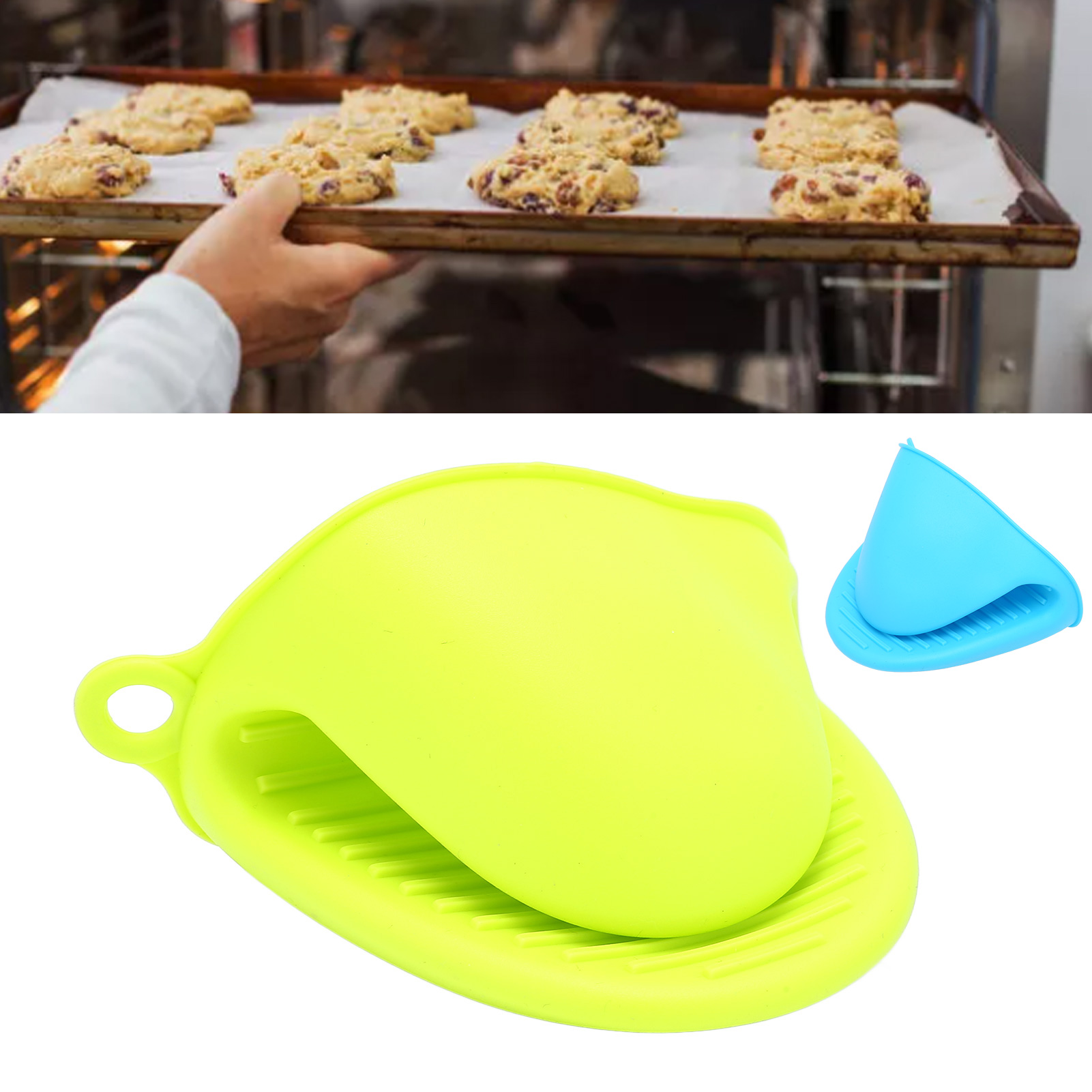 Silicone Cooking Pinch Mitts Heat Resistant Oven Hair Removal Wax Pot Holder DSP