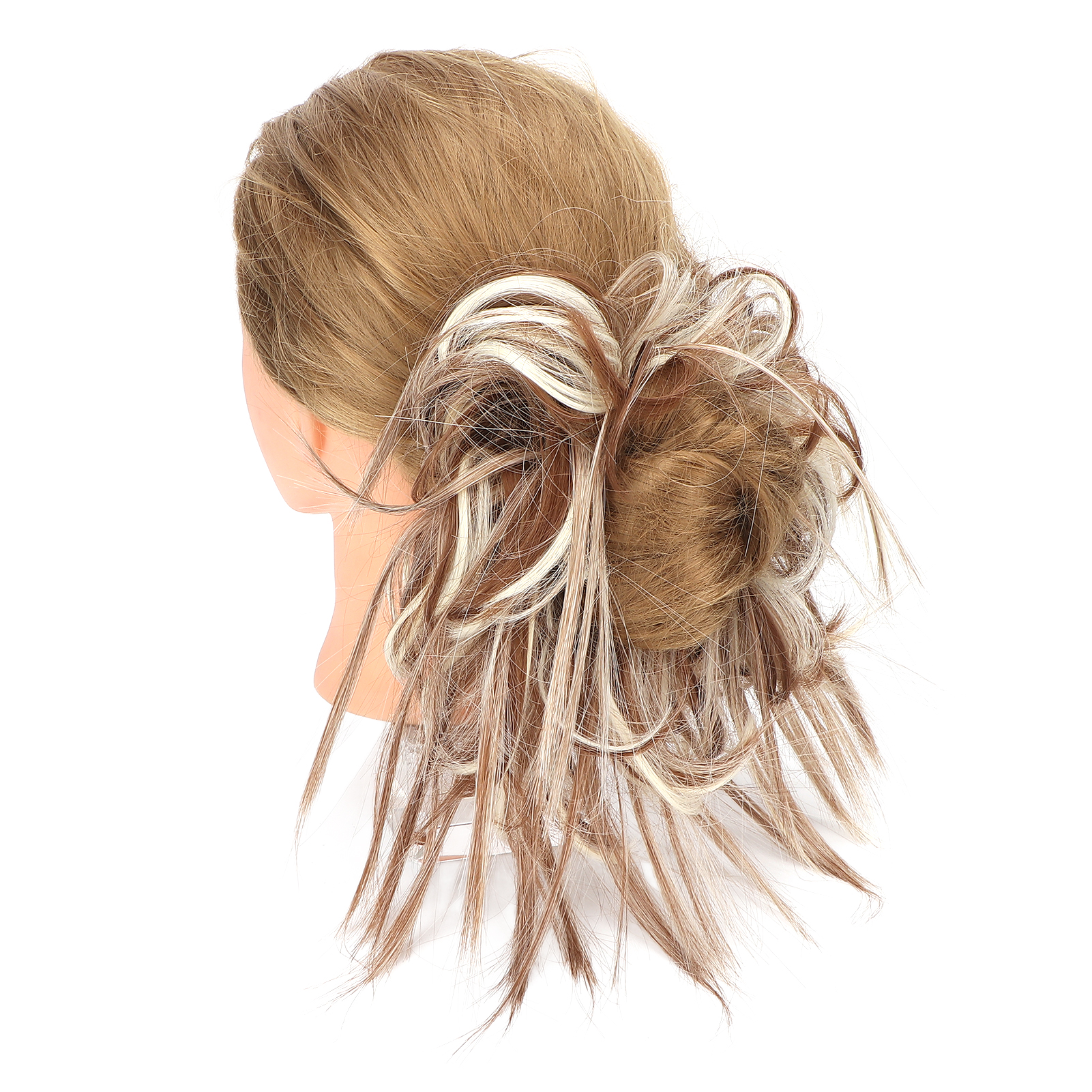 Tousled Hair Bun Wig Adjustable Natural Elastic Band Messy Bun Hairpieces - Picture 21 of 21