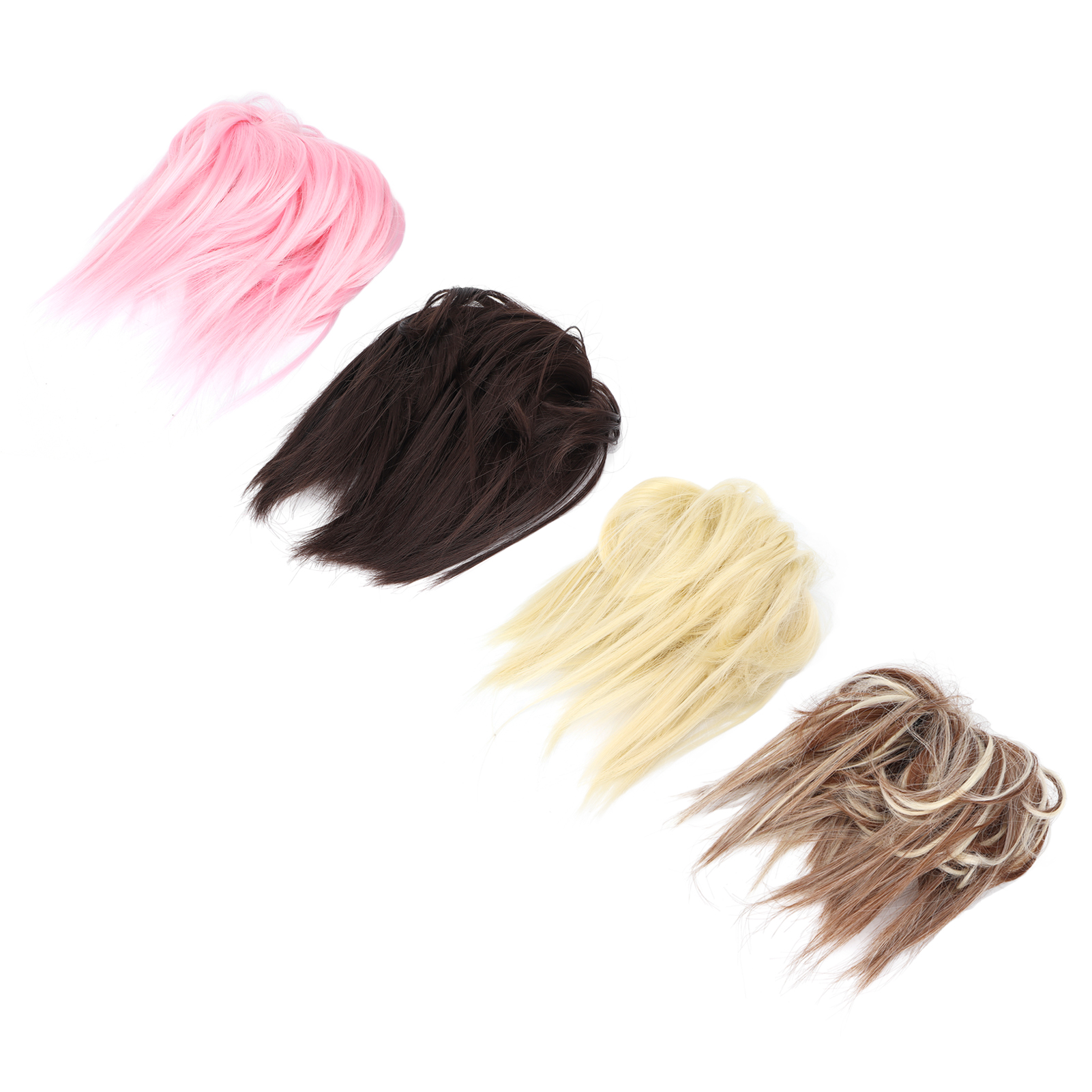 Tousled Hair Bun Wig Adjustable Natural Elastic Band Messy Bun Hairpieces - Picture 16 of 21