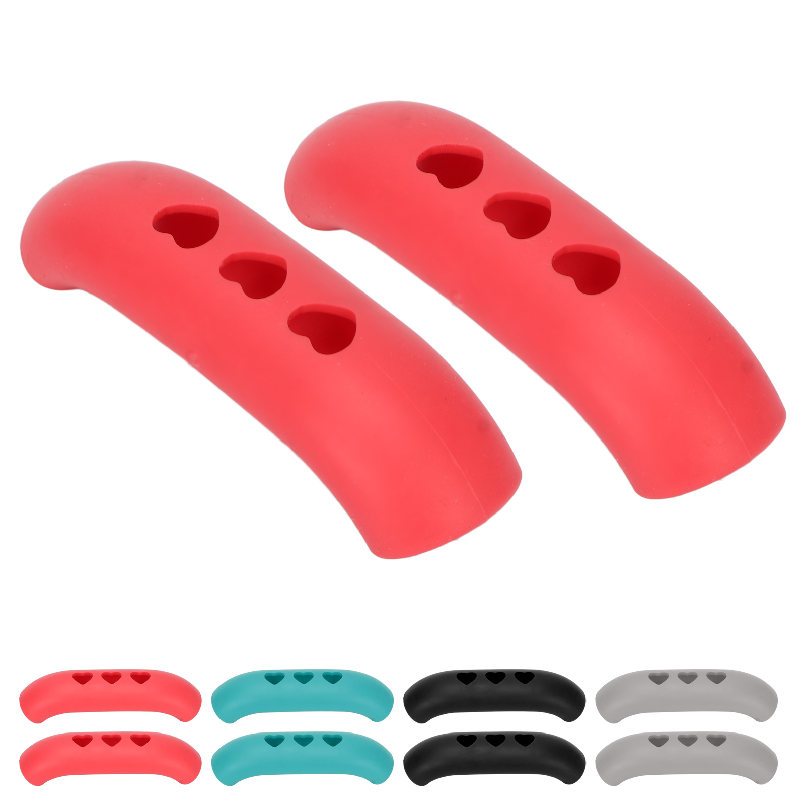 2pcs Silicone Pot Grip Handle Sleeve Heat Resistant Prevent Scald