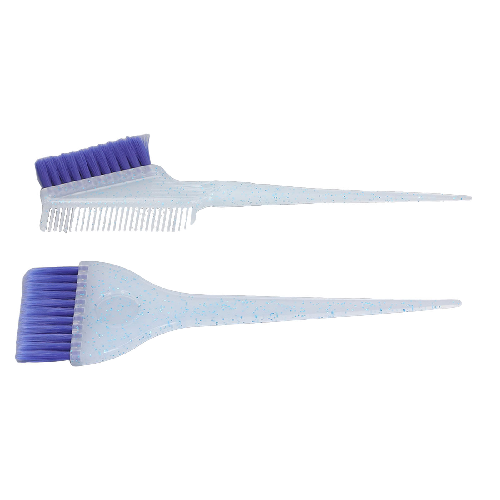 2pcs Soft Nylon Hair Highlighting Brush Applicator Double Sided Hair Dye Bru DSP