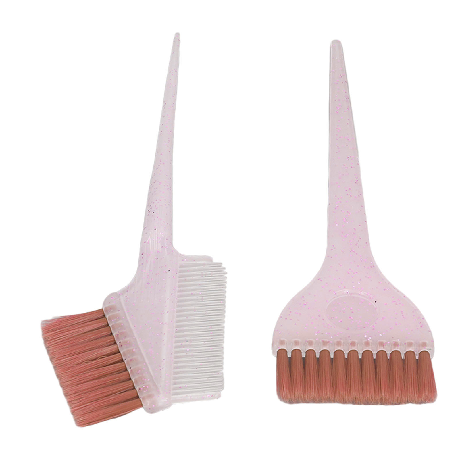 2pcs Soft Nylon Hair Highlighting Brush Applicator Double Sided Hair Dye Bru DSP