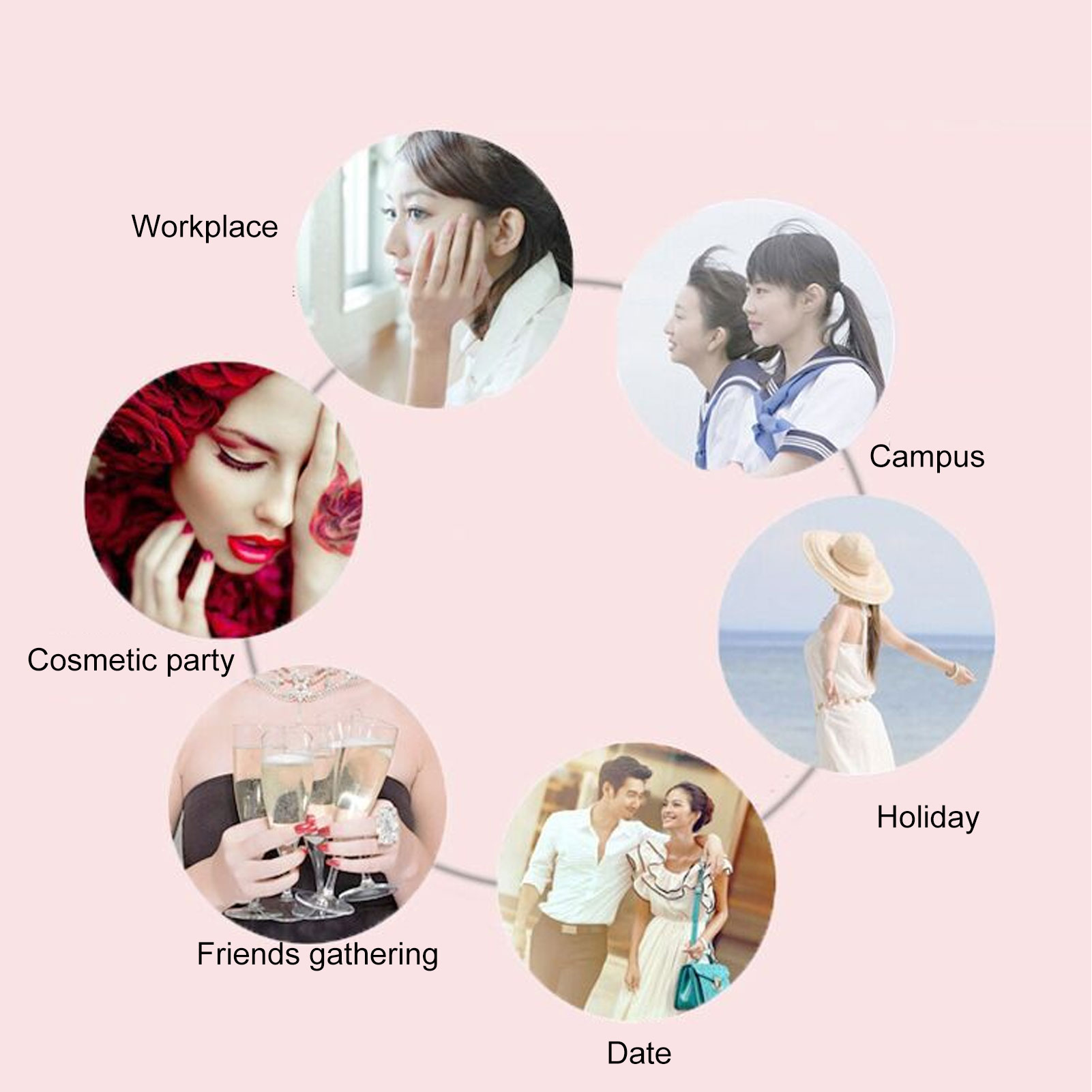 ABS Long Colored Fake Nails Artificial Full Cover Nail Manicure Tips Sticker BGS - Picture 24 of 34