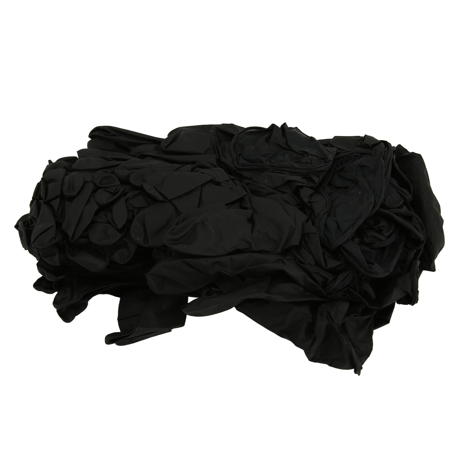 50pcs Rubber Disposable Black Powder Textured Fingertips HPT