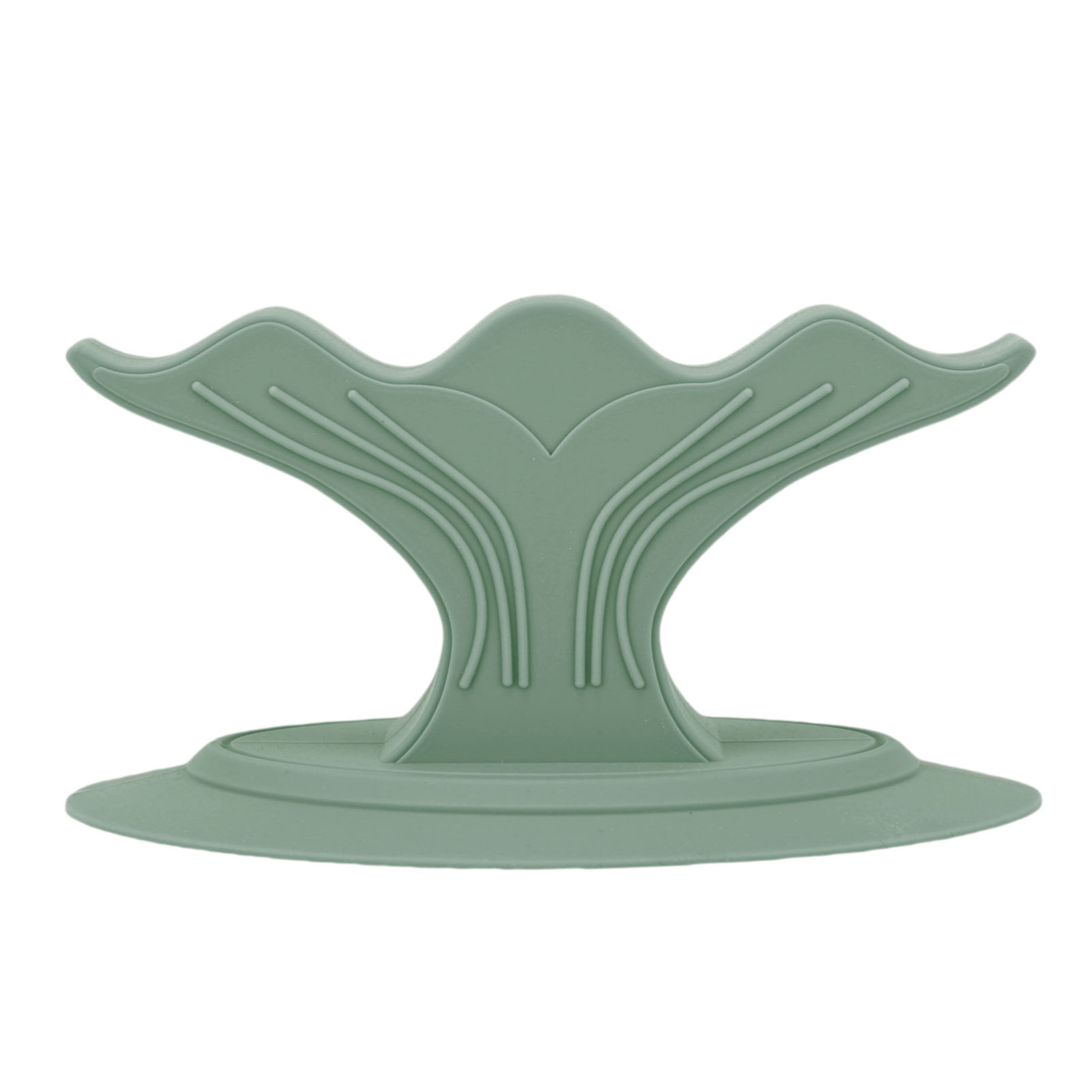 Silicone Nail Art Finger Holder With Suction Cup Whale Tail Design