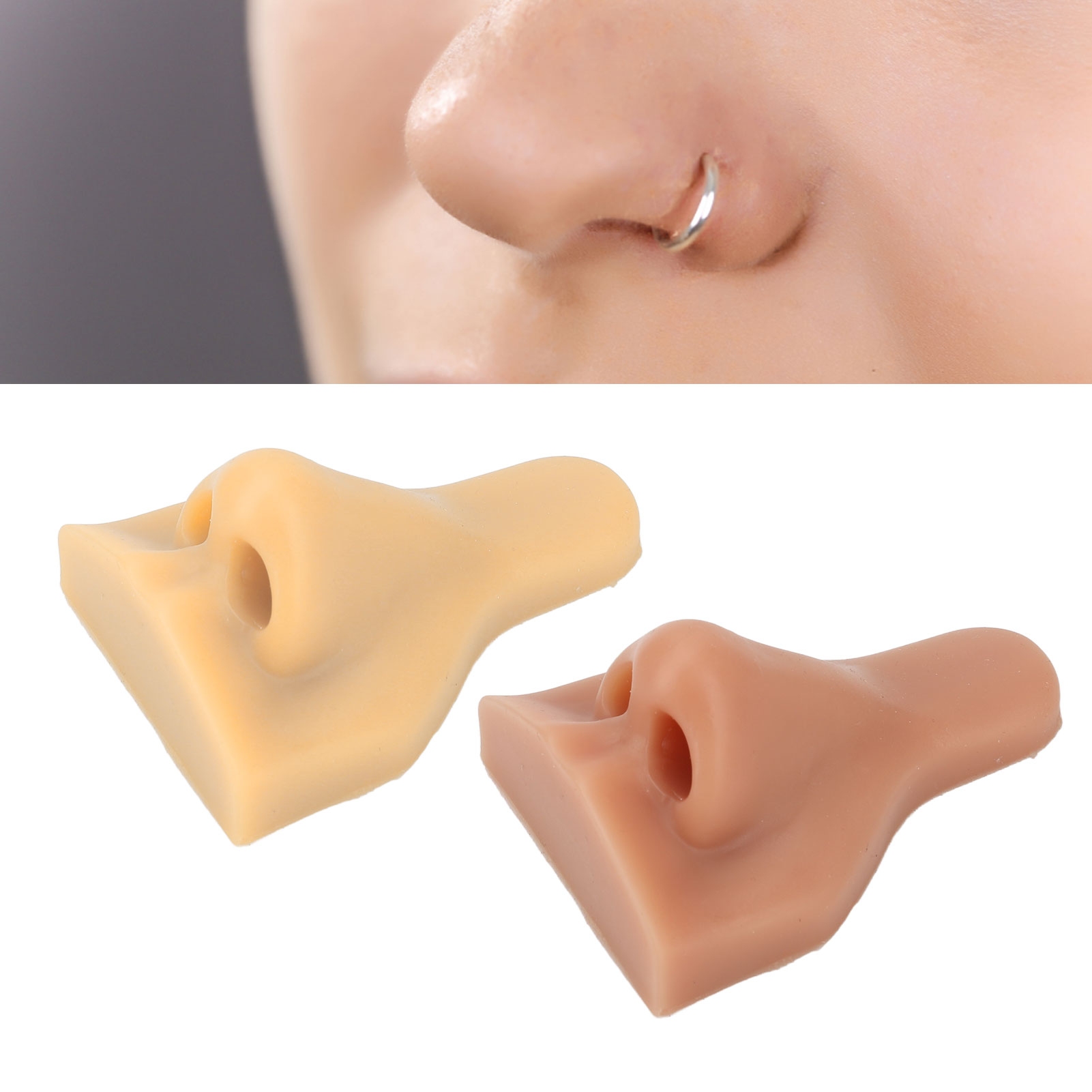 3D Silicone Nose Model Flexible Fake Nose Practice Model For Practicing Sutu HR6