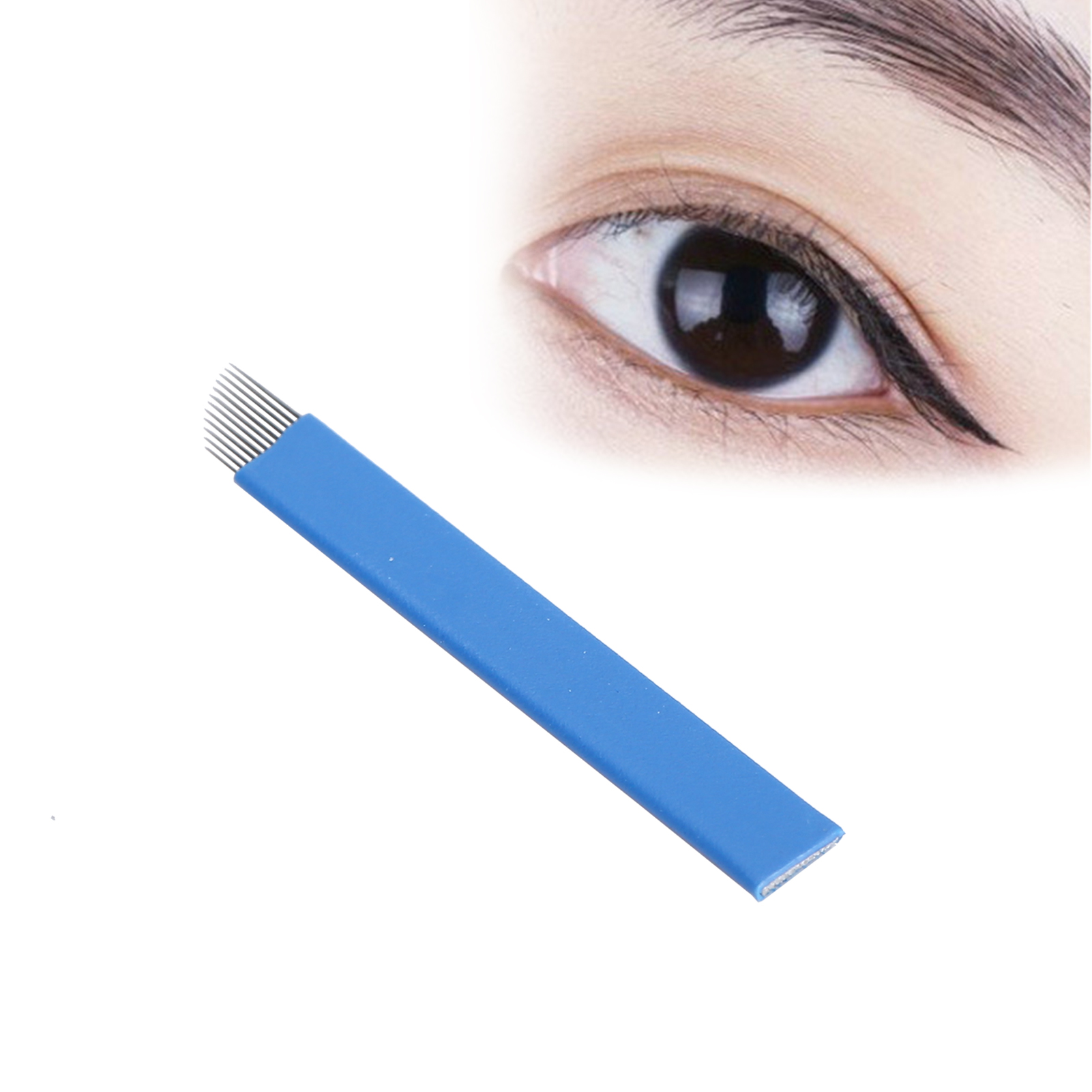 50pcs Fast Coloring Permanent Makeup Eyebrow Tattoo Needle Microblading Blad