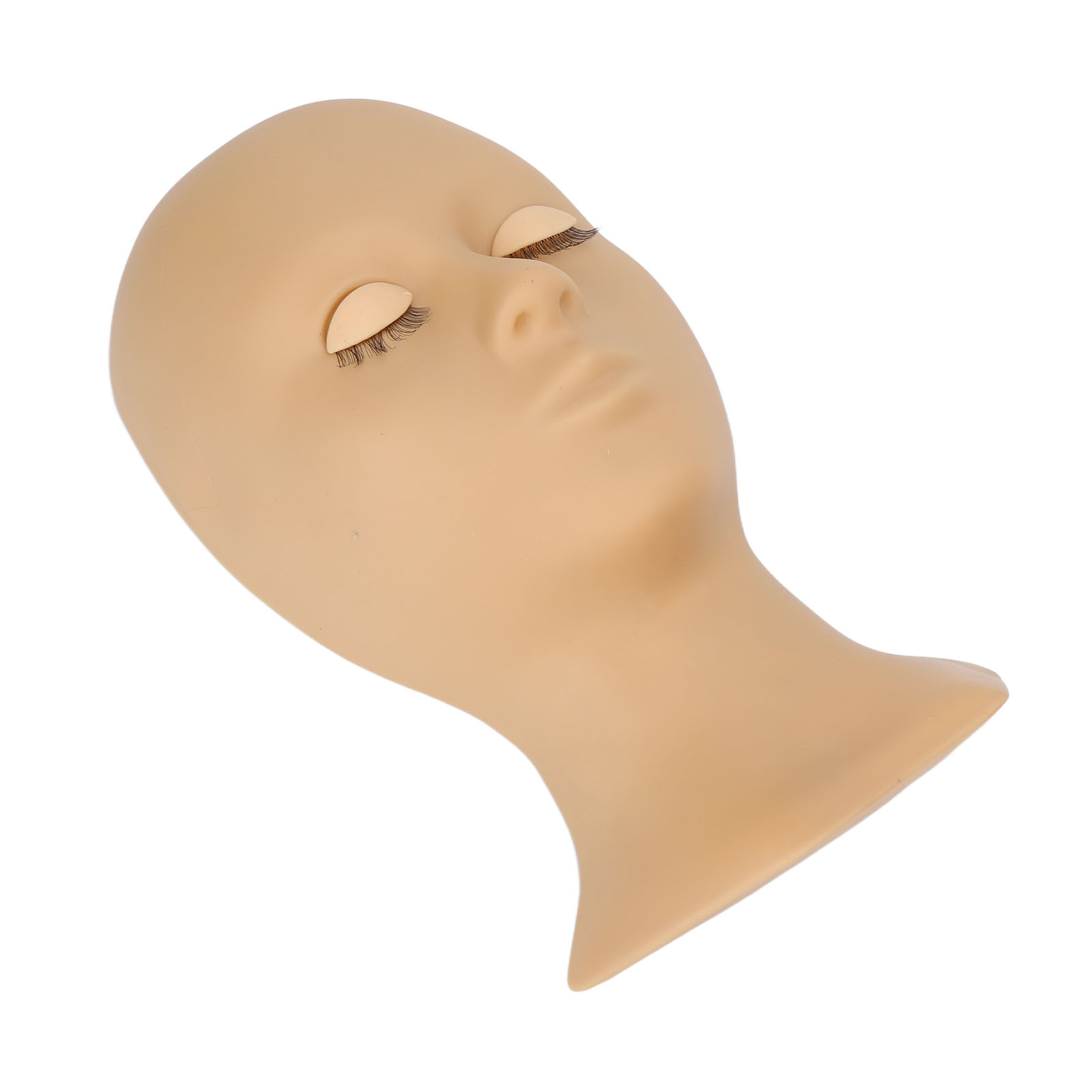 Lash Extension Practice Mannequin Head Silicone Makeup Training Head With 4