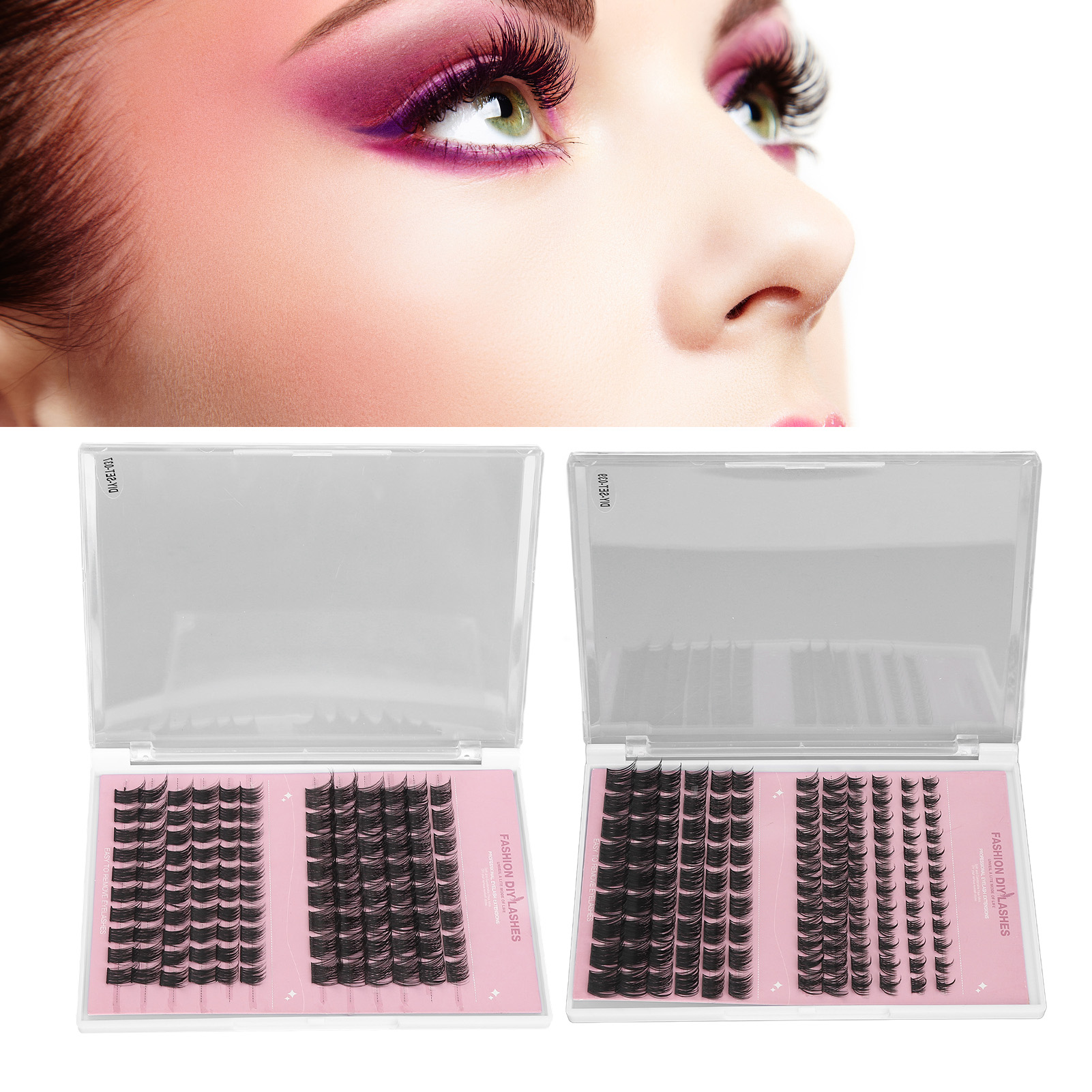 8‑16mm False Eyelashes Soft ​Dense Fluffy Hair DIY Extension Eyelashes For D HR6