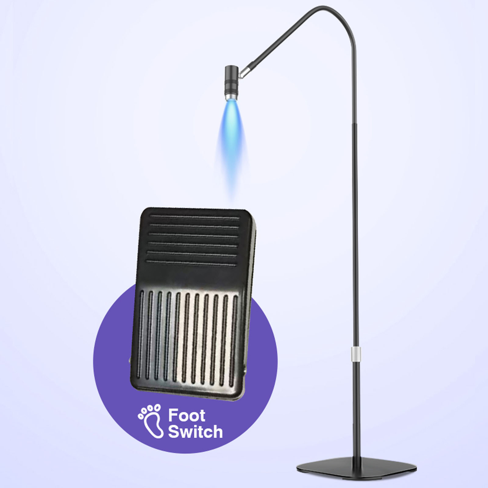Eyelash Extension Glue Lamp 5 Brightness Adjust Height Flexible Gooseneck La BYS - Picture 14 of 18