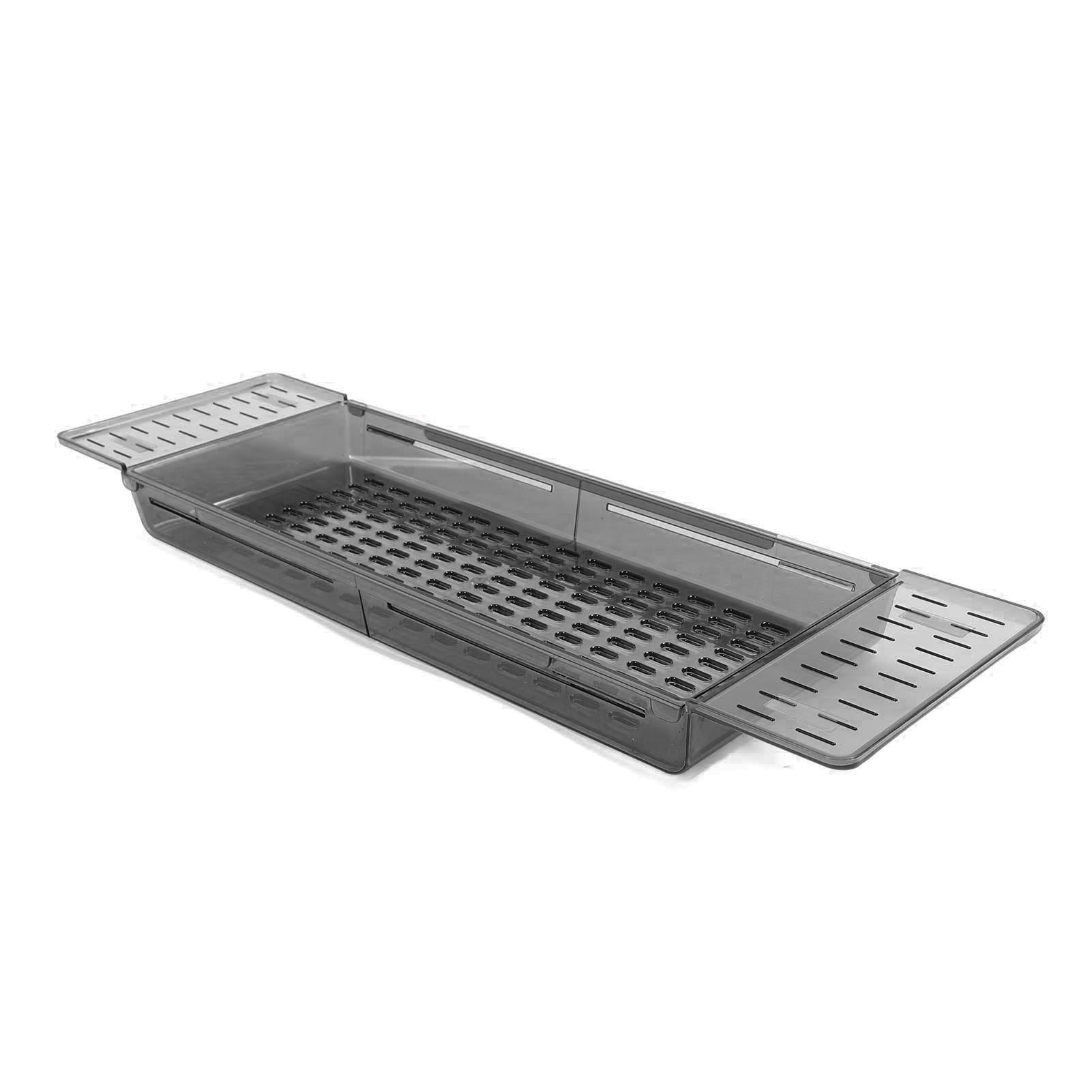 Expandable Bathtub Shelf Non-Slip Handle Bathroom Tray Shower Storage For Tablet - Picture 18 of 21