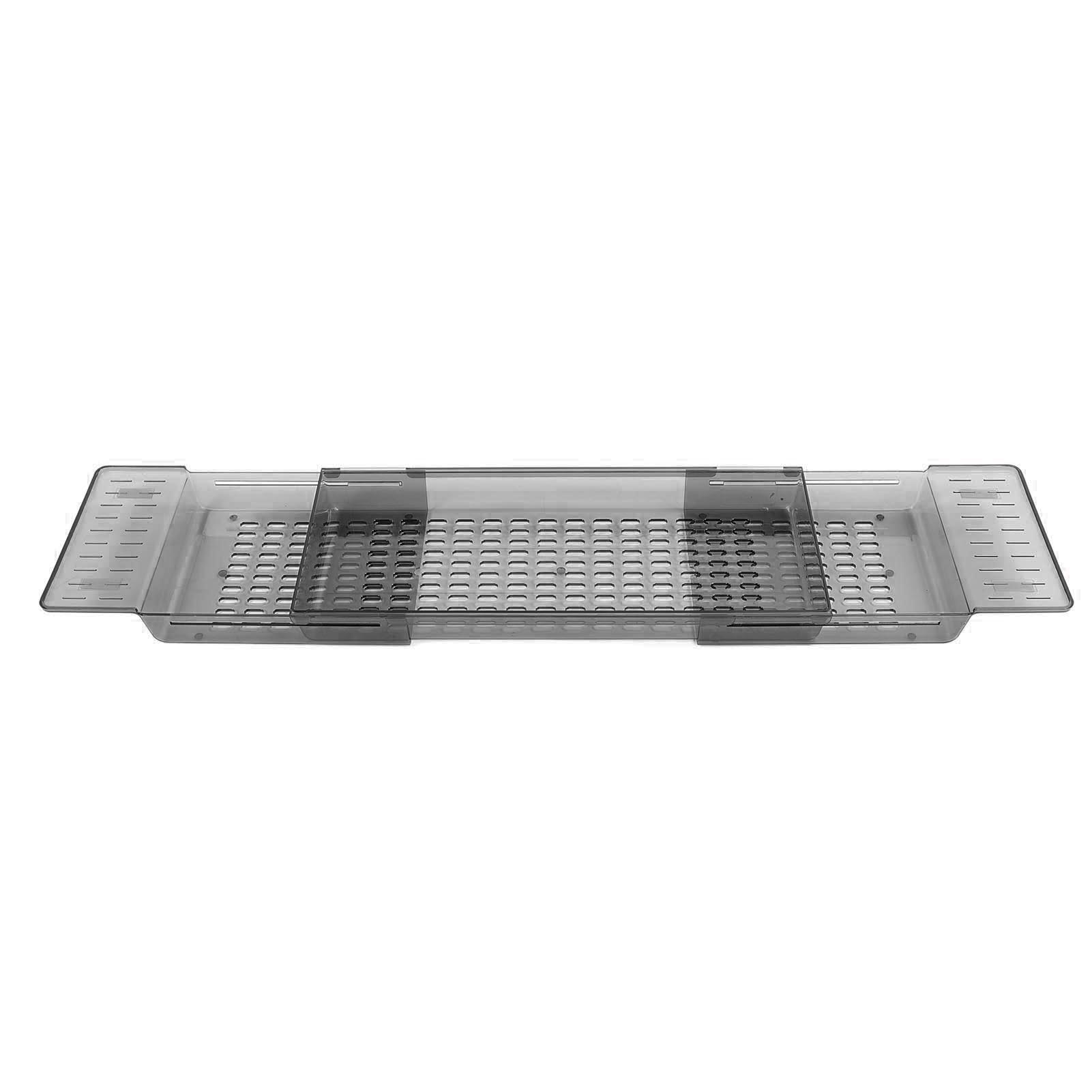 Expandable Bathtub Shelf Non-Slip Handle Bathroom Tray Shower Storage For Tablet - Picture 17 of 21