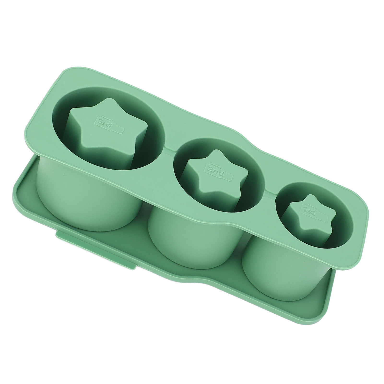 Silicone Ice Cube Tray For Universal Tumbler Cup 20 30 40oz 3 Star Shaped Ho CUT - Picture 25 of 28