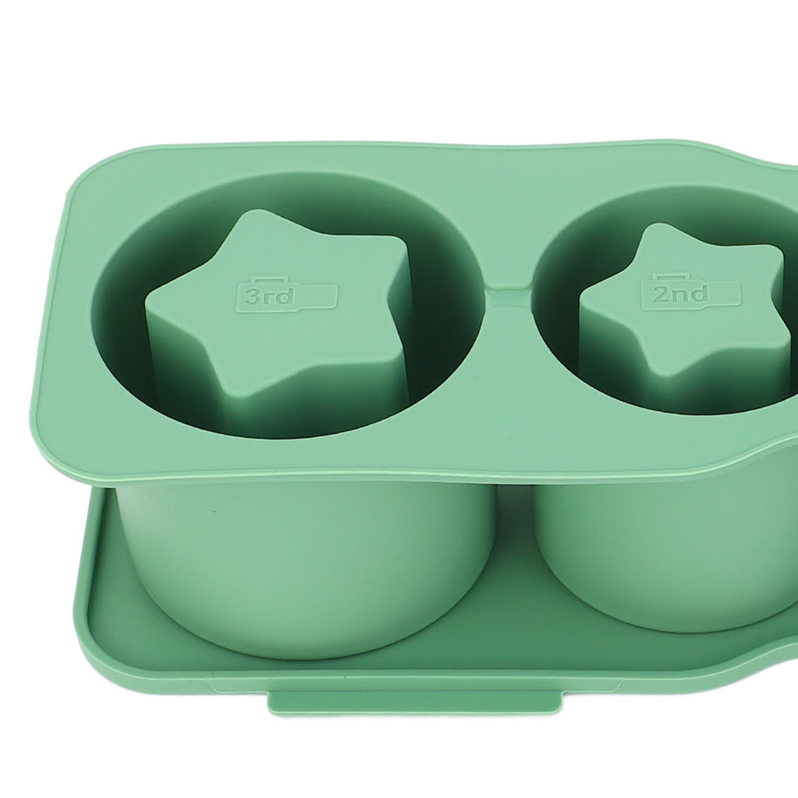 Silicone Ice Cube Tray For Universal Tumbler Cup 20 30 40oz 3 Star Shaped Ho CUT - Picture 24 of 28