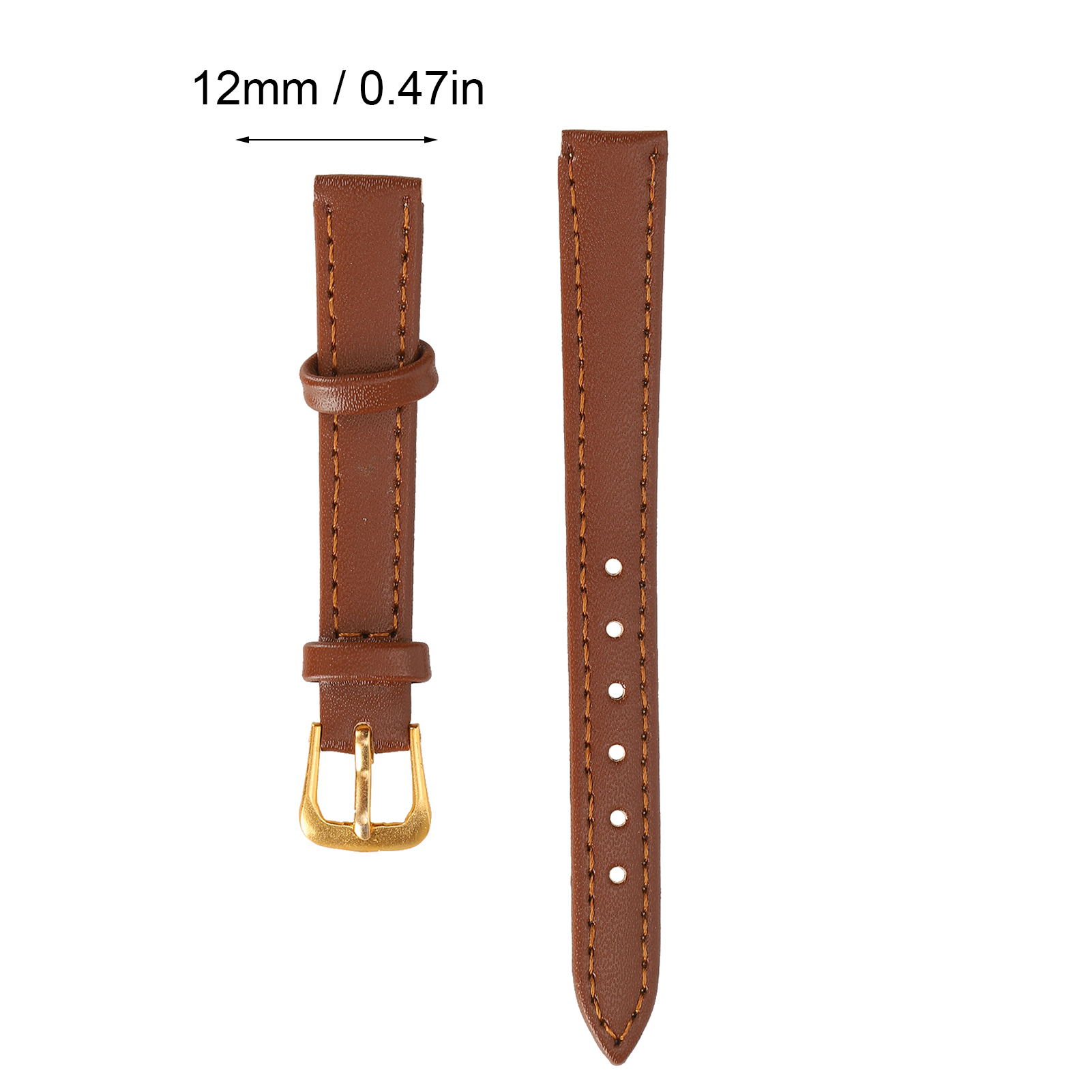 Unisex Universal Pin Buckle Uhrenarmband PU Leder Ersatz Uhrenarmband Zubehö CUB - Bild 27 von 39