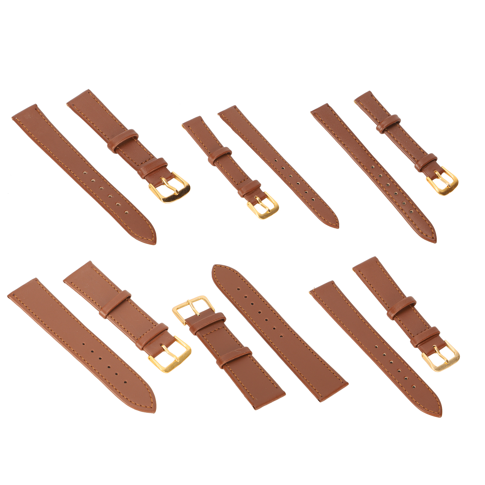 Unisex Universal Pin Buckle Uhrenarmband PU Leder Ersatz Uhrenarmband Zubehö CUB - Bild 25 von 39