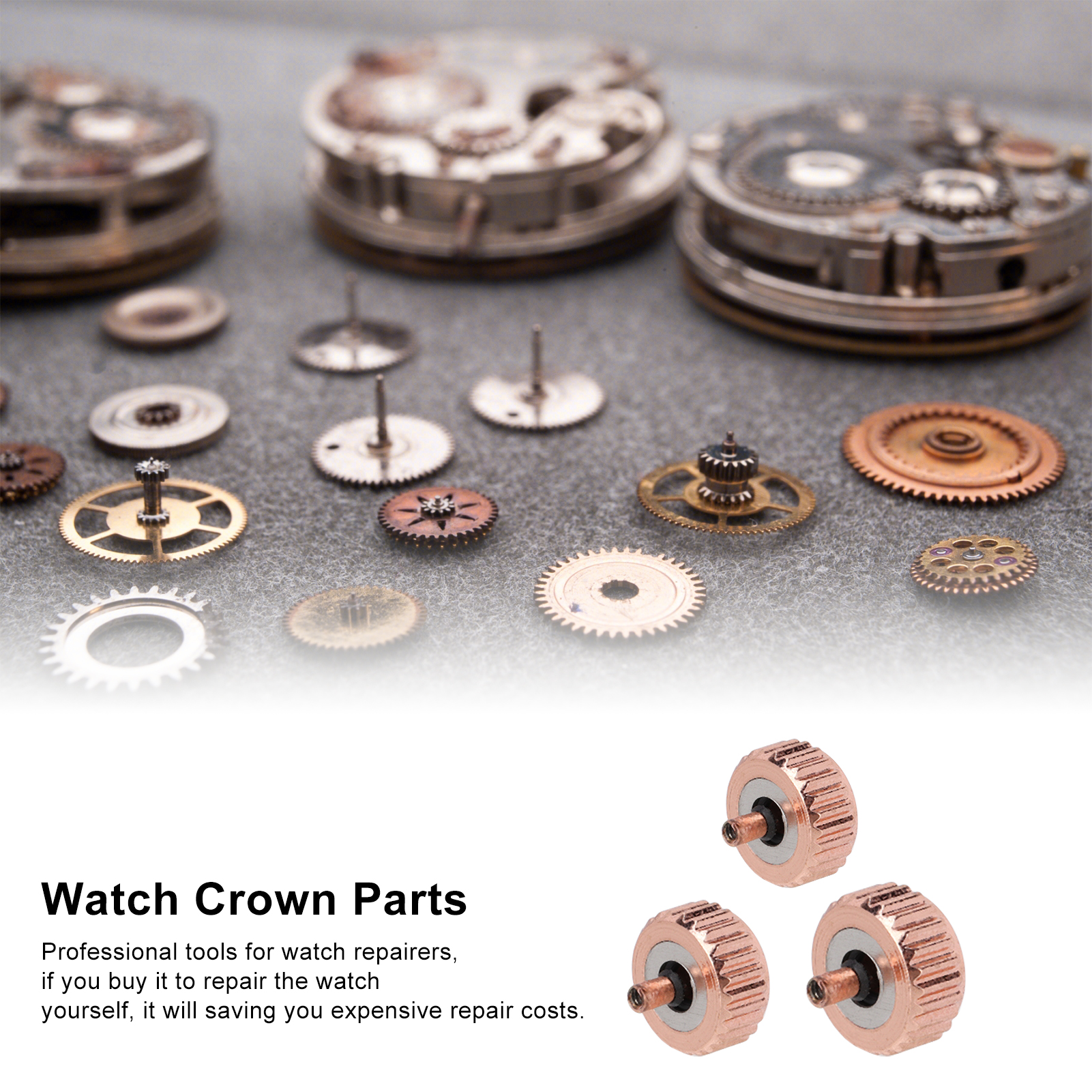 5pcs Quartz Orologio Meccanico Ricambi Accessori Di Sostituzione Della Te - Foto 19 di 21
