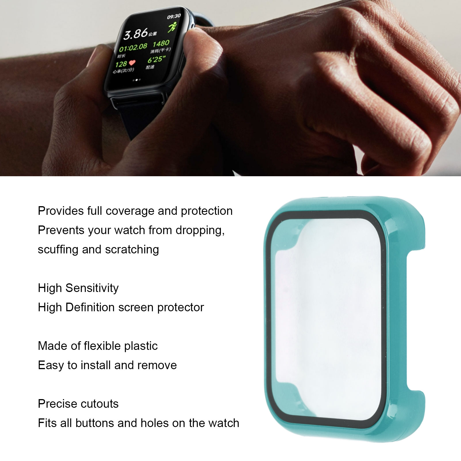 Smartwatch Etui ochronne Wysoka czułość Odporny na wstrząsy zegarek Amortyzator Ochrona SAL - Zdjęcie 28 z 42