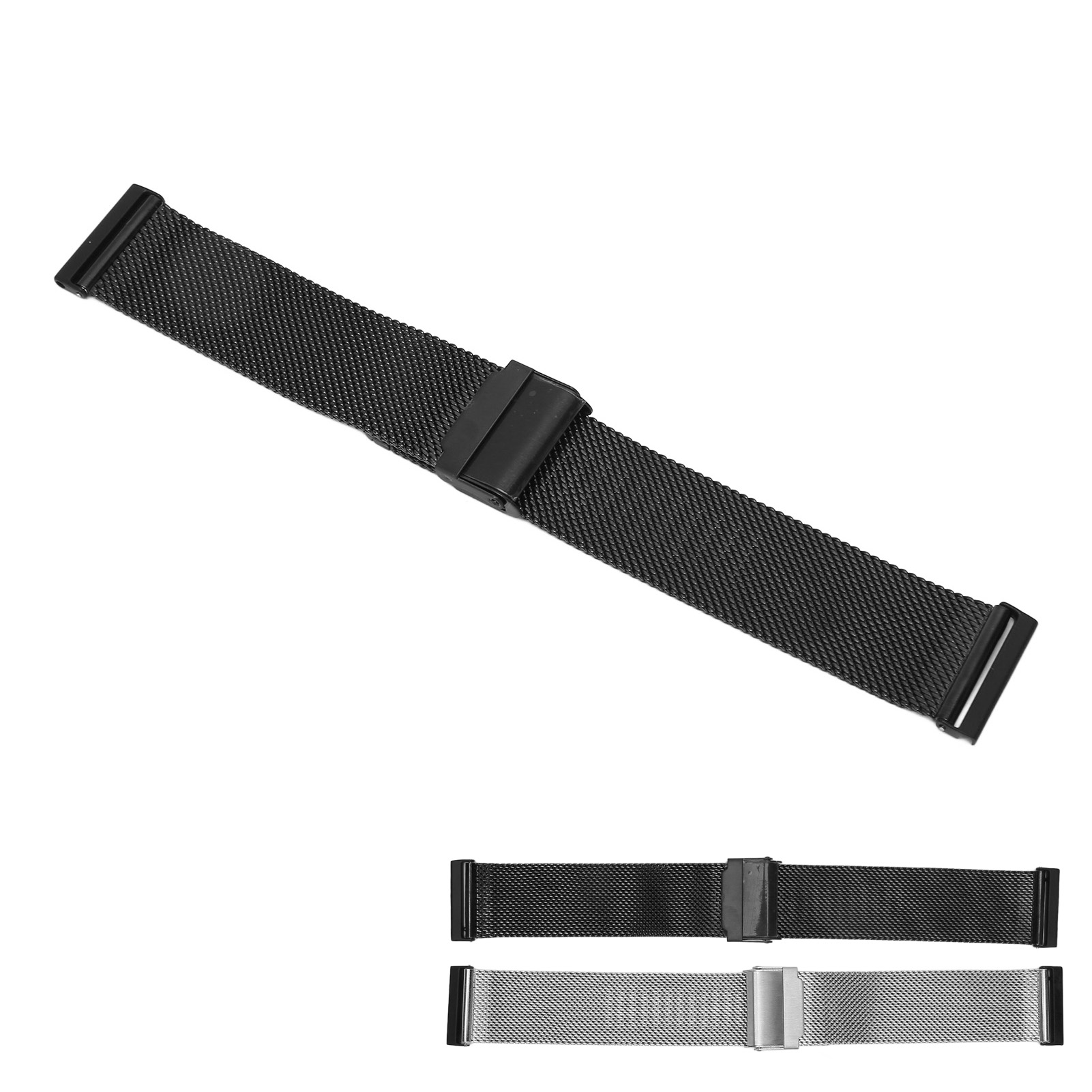 Bransoletka do zegarka 24mm Stal nierdzewna Siatka Regulowany pasek do Spartan HR FOY - Zdjęcie 29 z 29