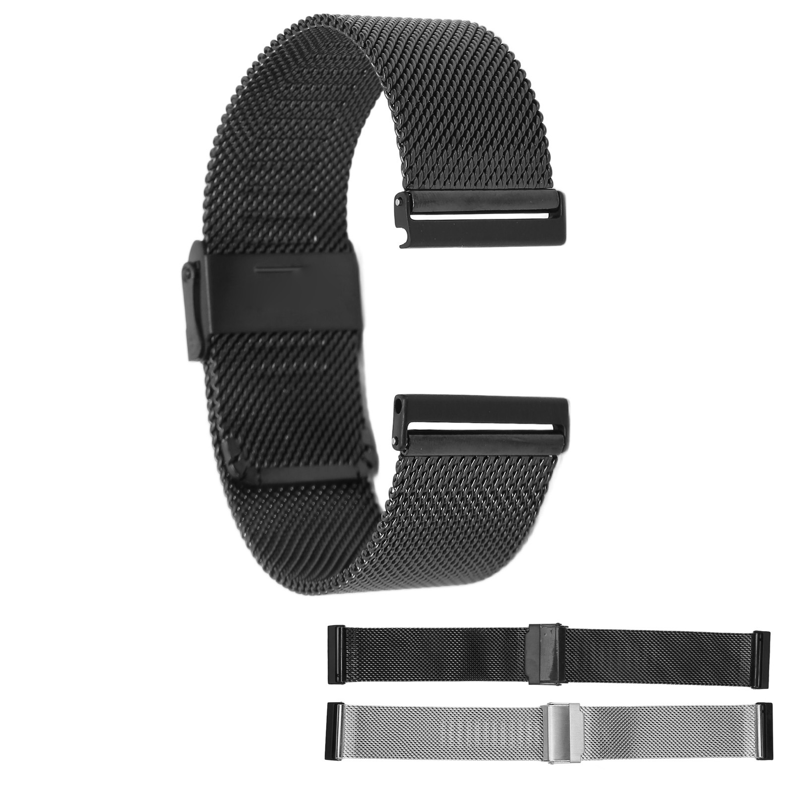 Bransoletka do zegarka 24mm Stal nierdzewna Siatka Regulowany pasek do Spartan HR FOY - Zdjęcie 25 z 29