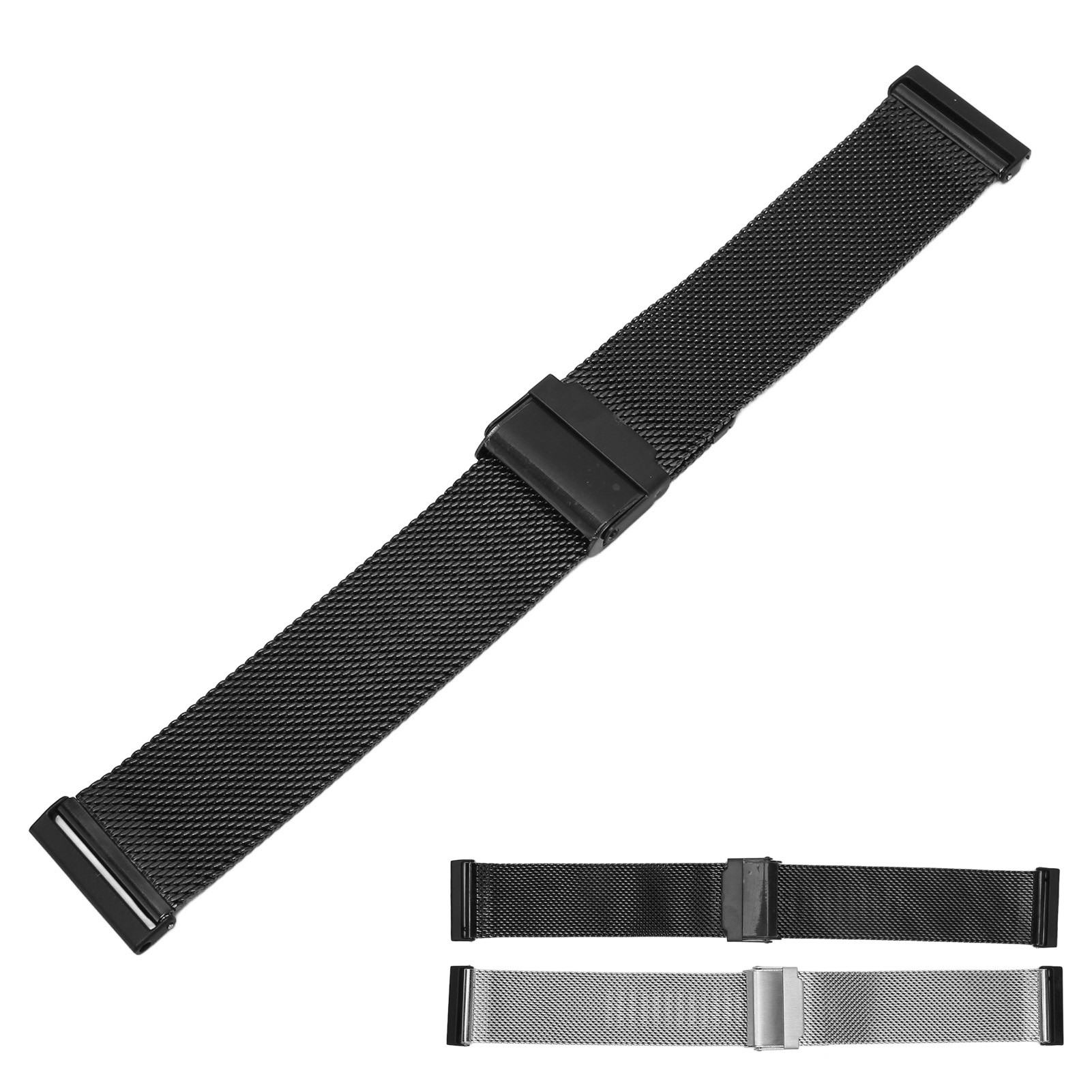 Bransoletka do zegarka 24mm Stal nierdzewna Siatka Regulowany pasek do Spartan HR FOY - Zdjęcie 27 z 29