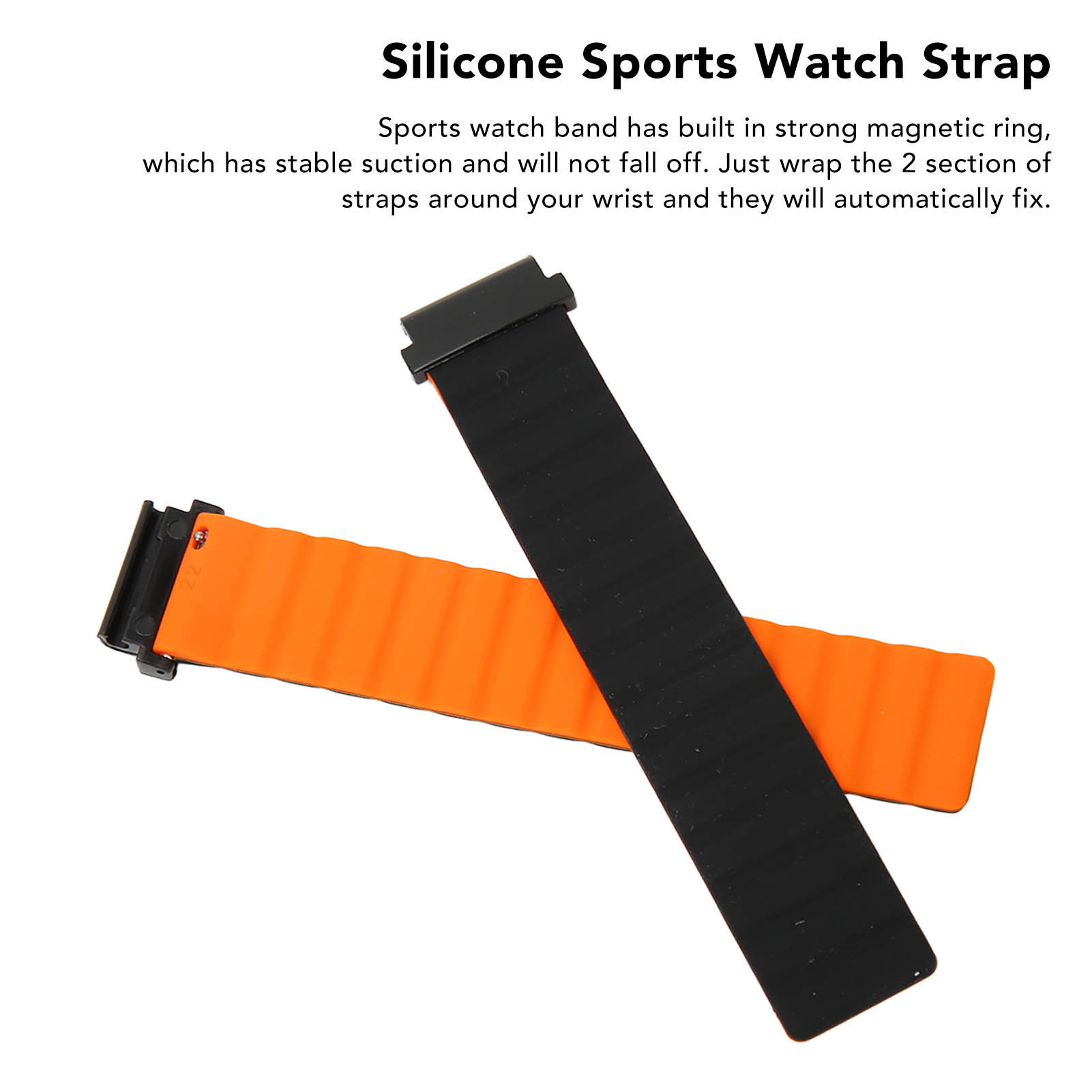 Magnetic Watch Band Quick Release For Falcon Silicone Watch Strap Fo FAD