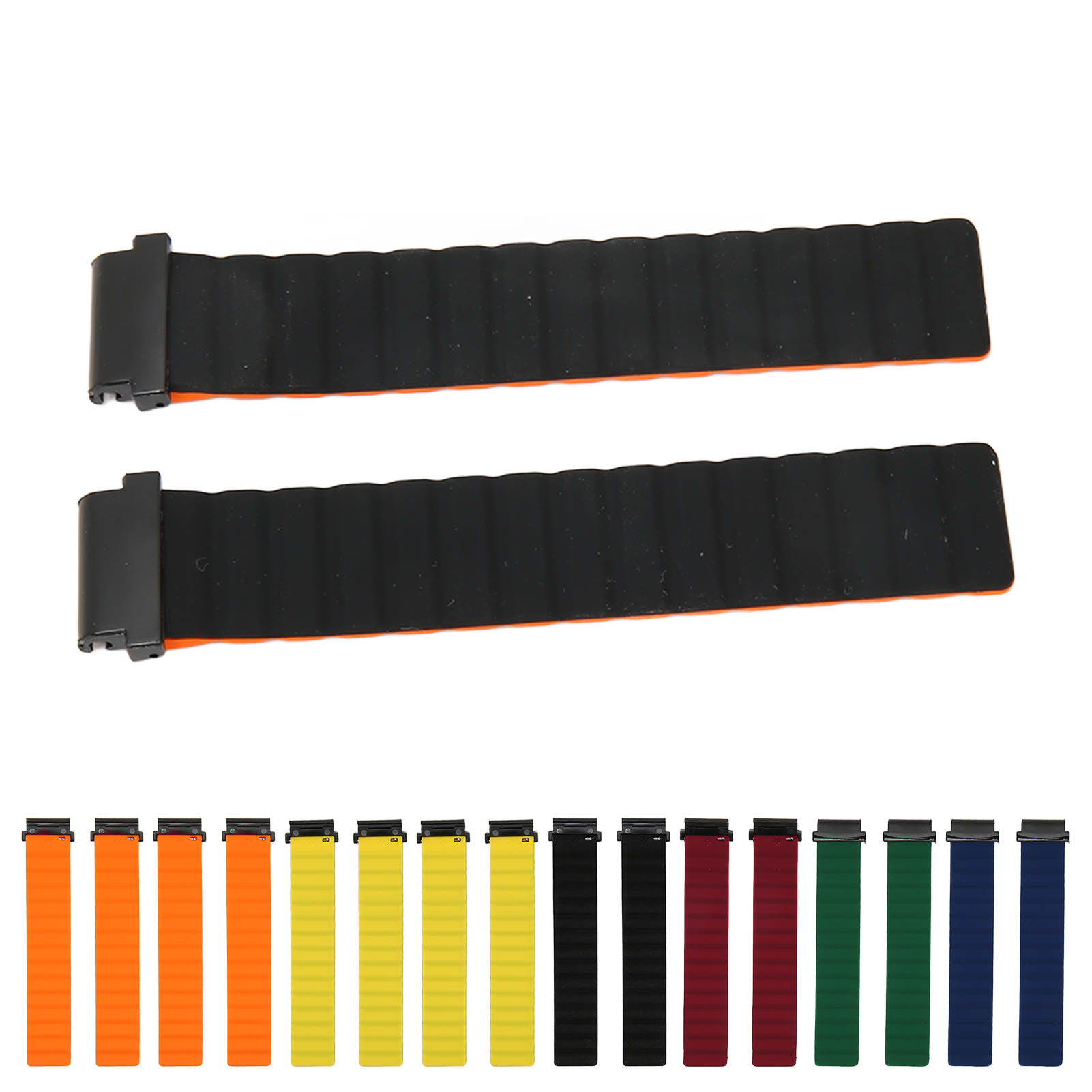 Magnetic Watch Band Adjustable Quick Release Silicone Watch Strap 20mm Fit F FAD