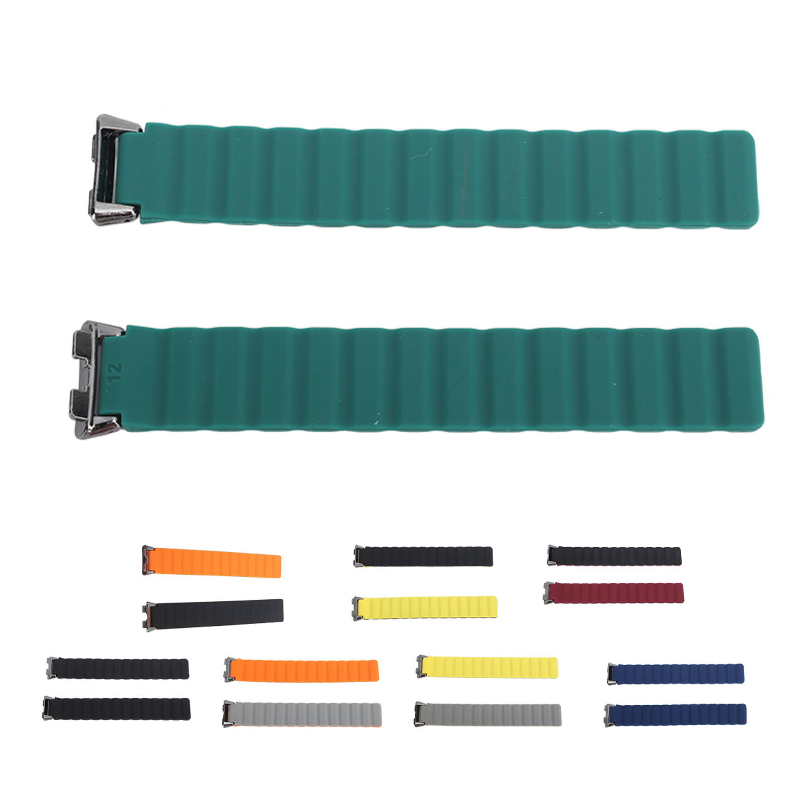 Silicone Magnetic Watch Band Adjustable Quick Release Flexible Sweatproof Co HR6