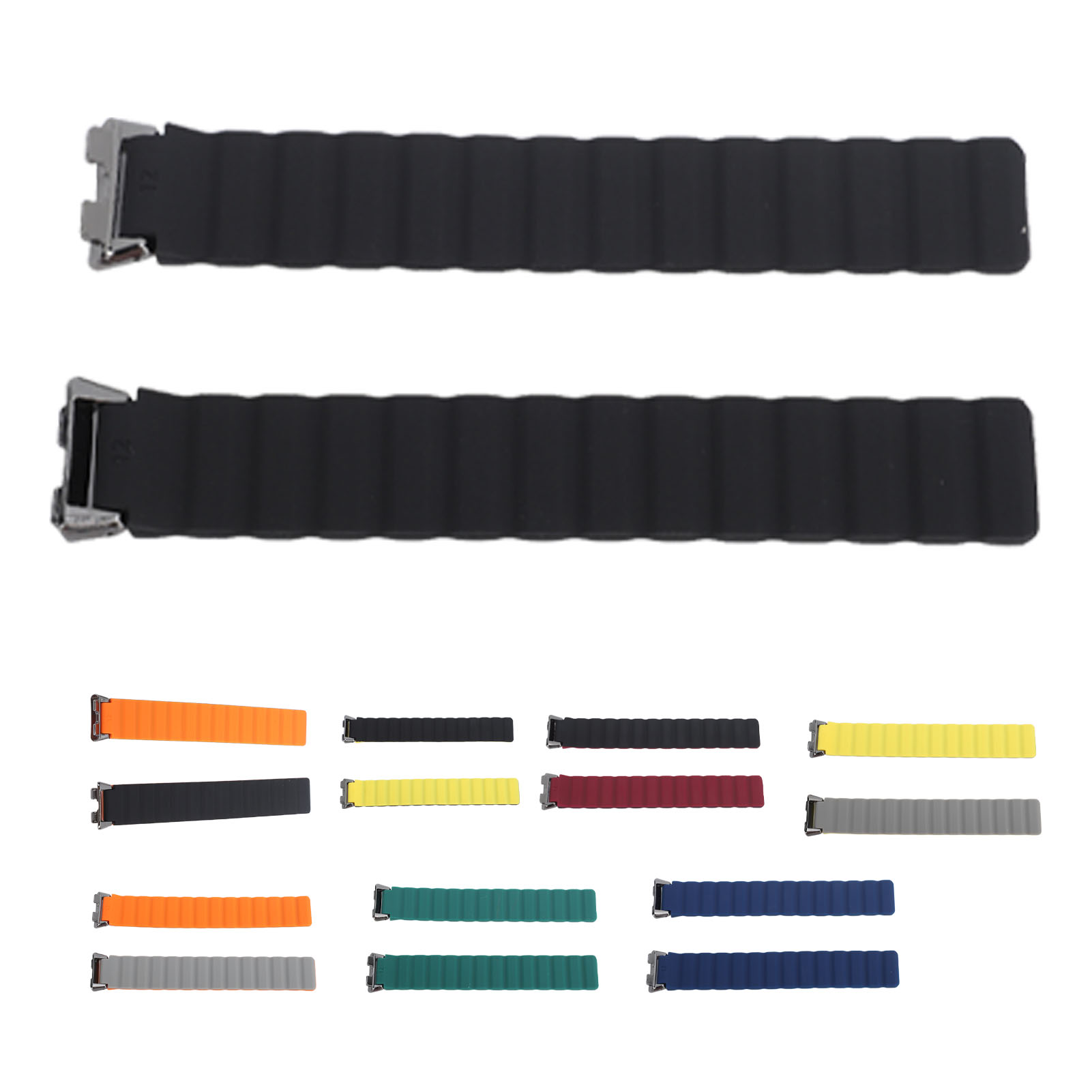 Silicone Magnetic Watch Band Adjustable Quick Release Flexible Sweatproof Co HR6